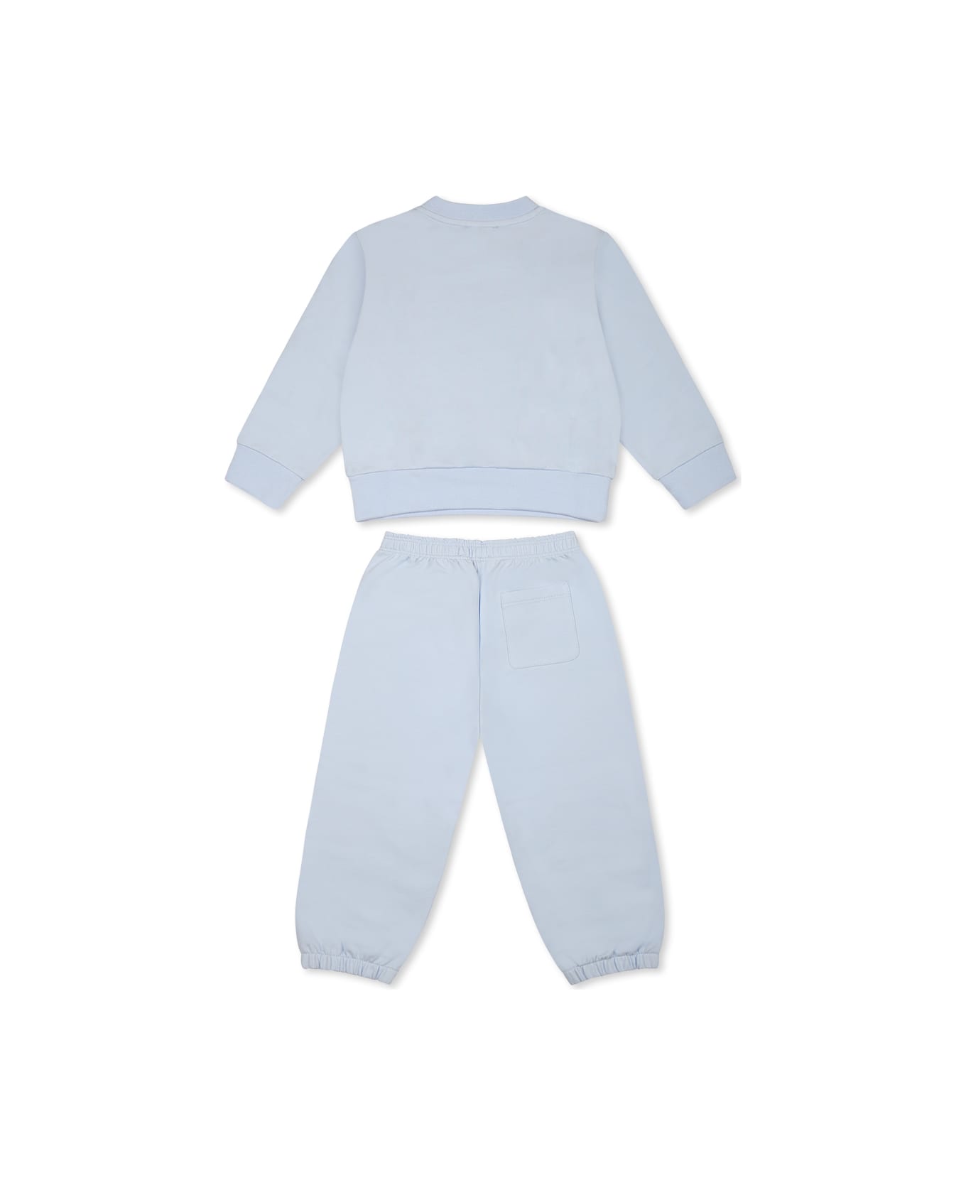 Versace Light Blue Suit For Baby Boy With Logo - Light Blue
