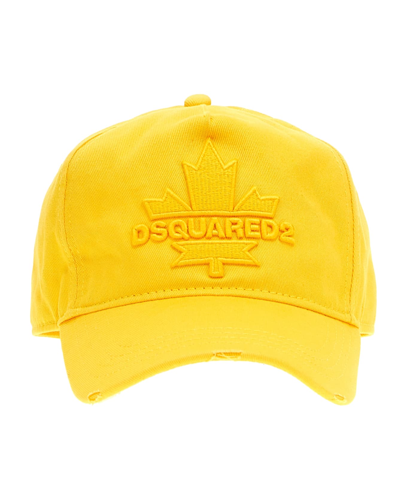 Dsquared2 Logo Embroidery Baseball Cap - Yellow