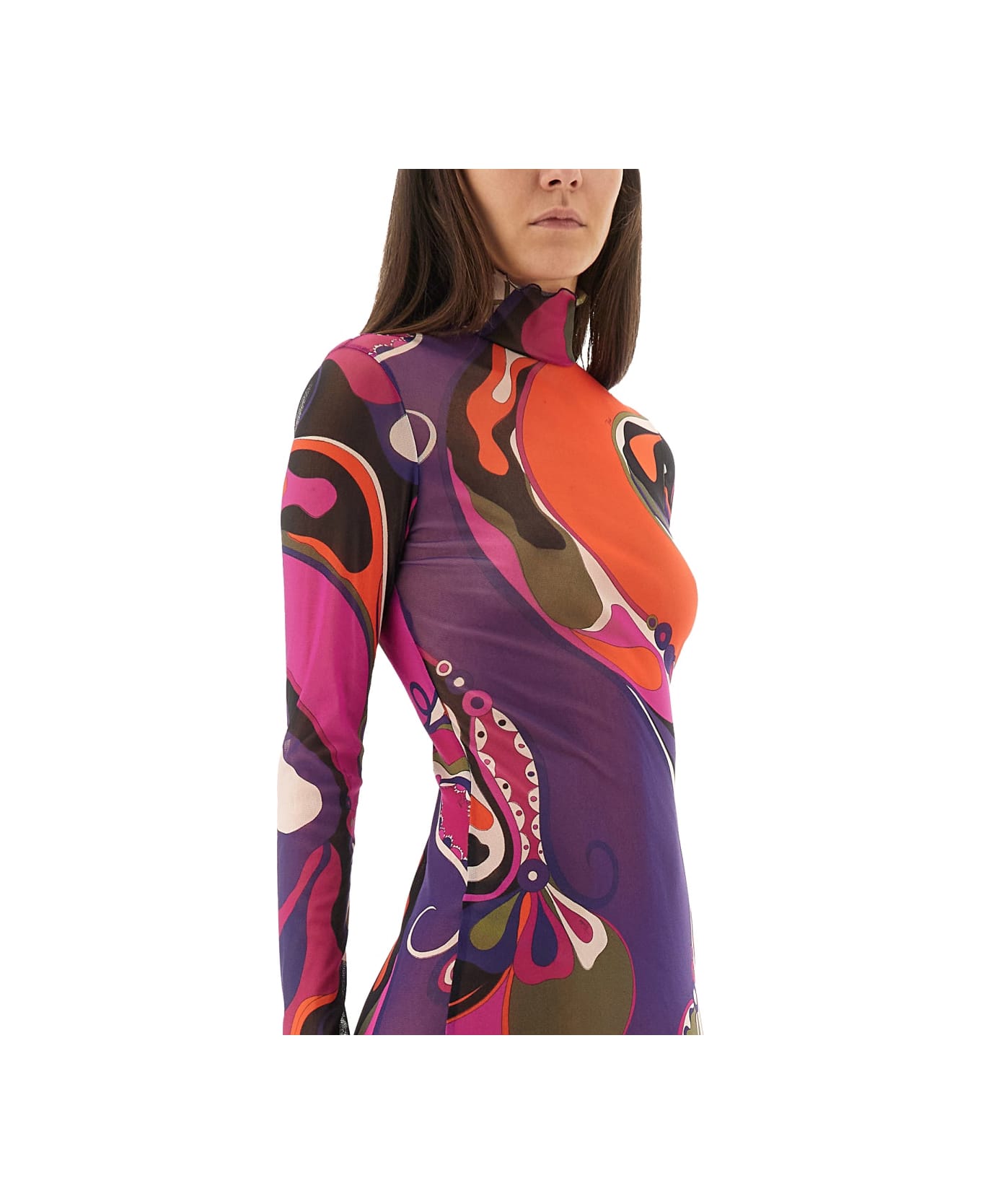 Pucci Orchid Print Dress - MULTICOLOUR