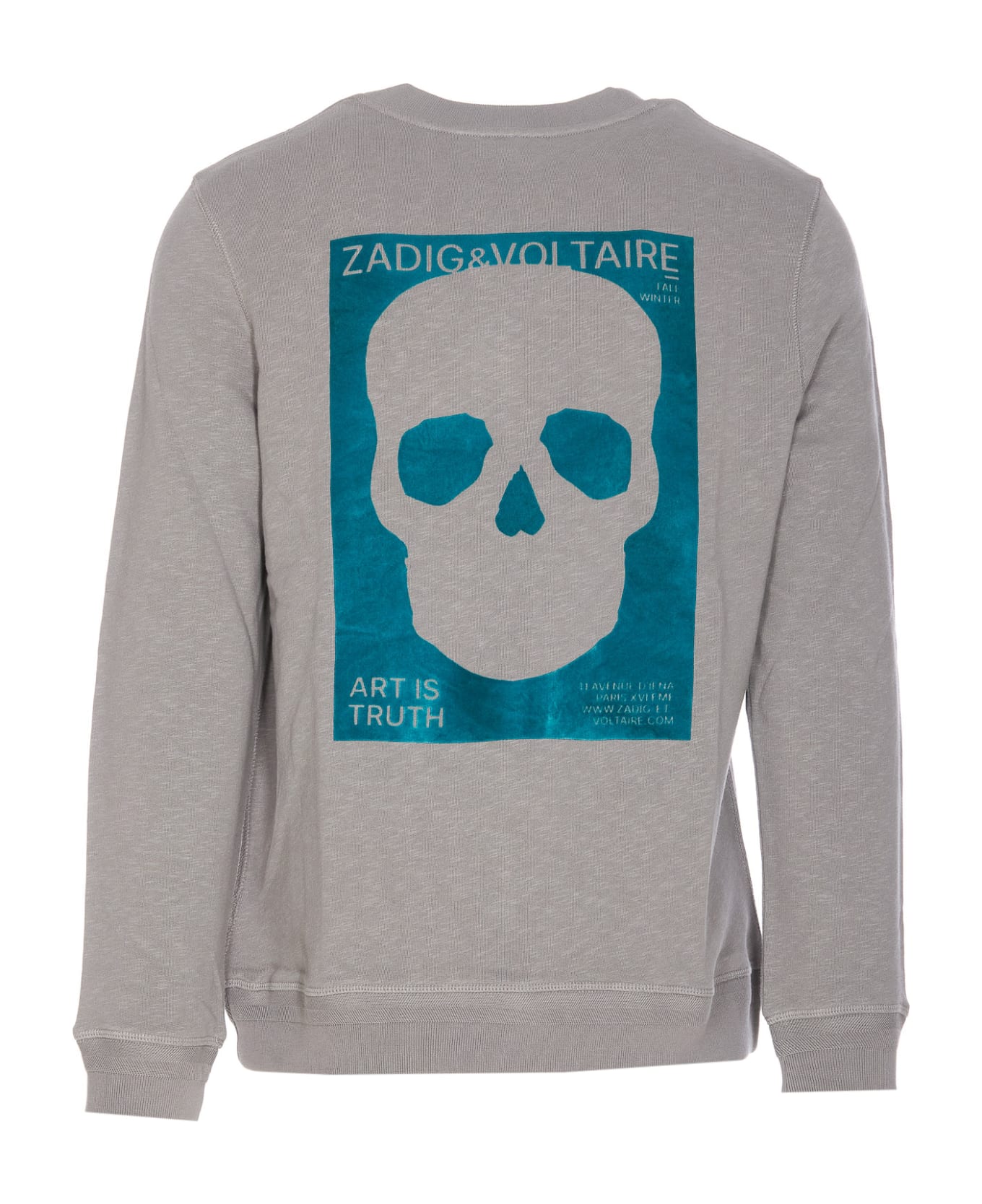 Zadig & Voltaire Skull Block Sweatshirt - Grey