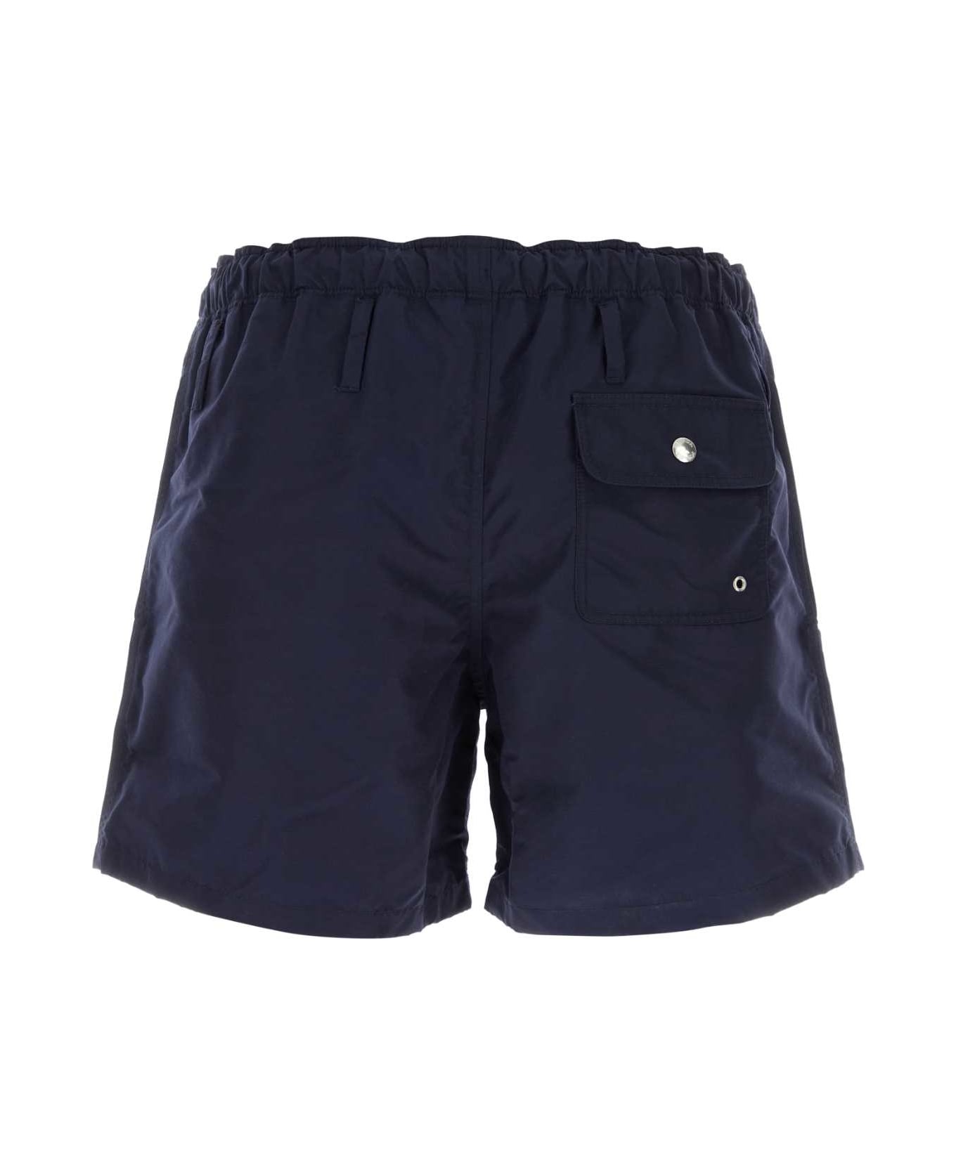 Prada Navy Blue Nylon Swimming Shorts - BLU