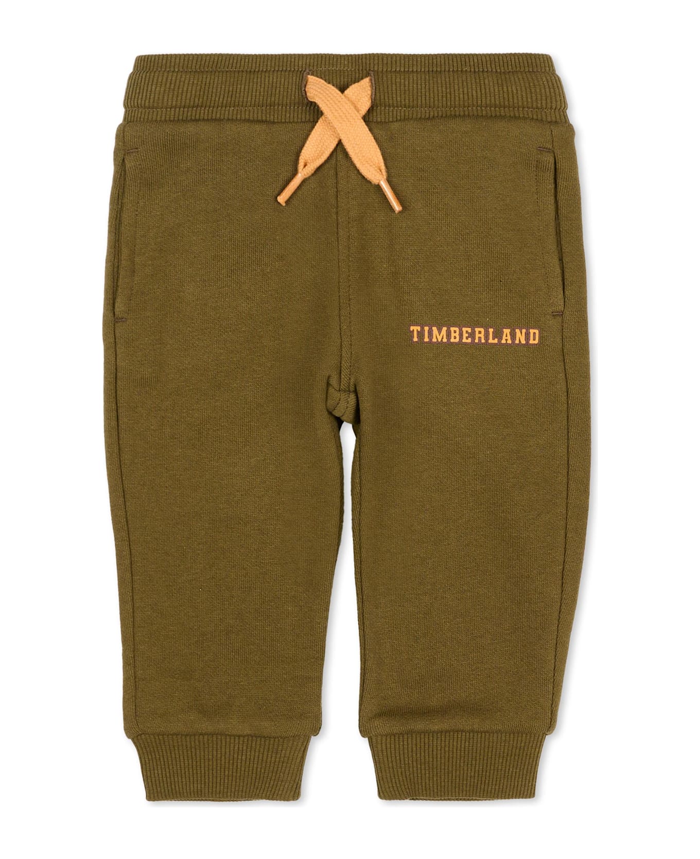 Timberland Green Sweatshirt For Baby Boy With Logo - Green