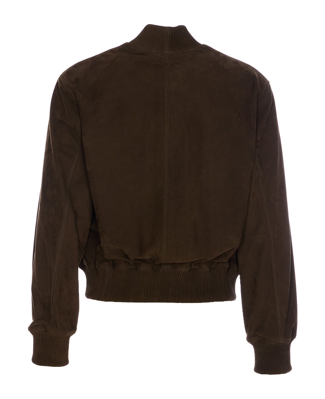 Ami Alexandre Mattiussi Suede Ami De Coeur Jacket - Green