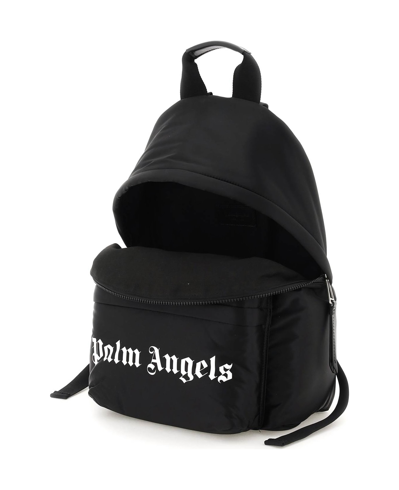Palm Angels Logo Print Backpack - Black バックパック