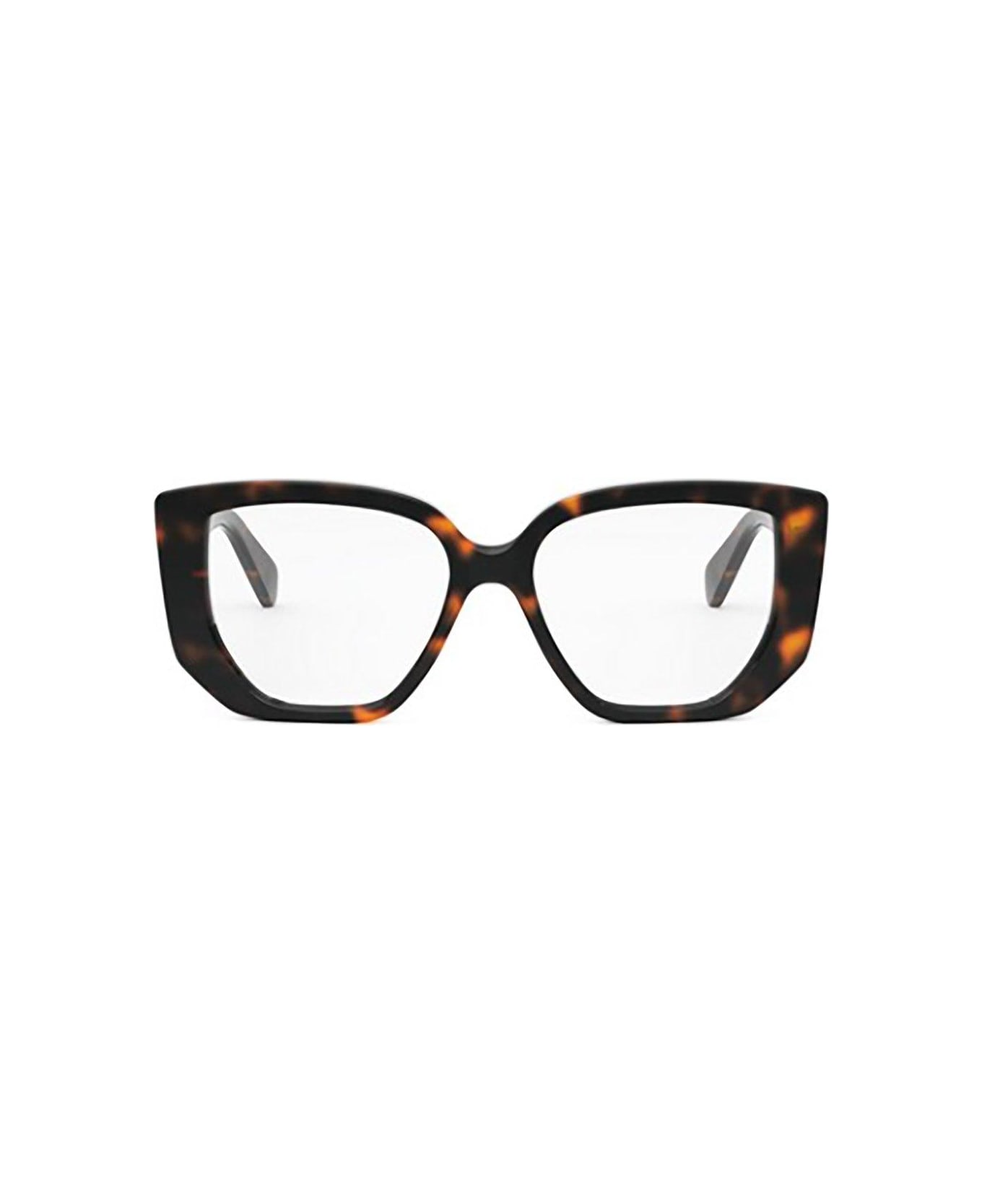 Celine Square Frame Glasses - 052 - Havana