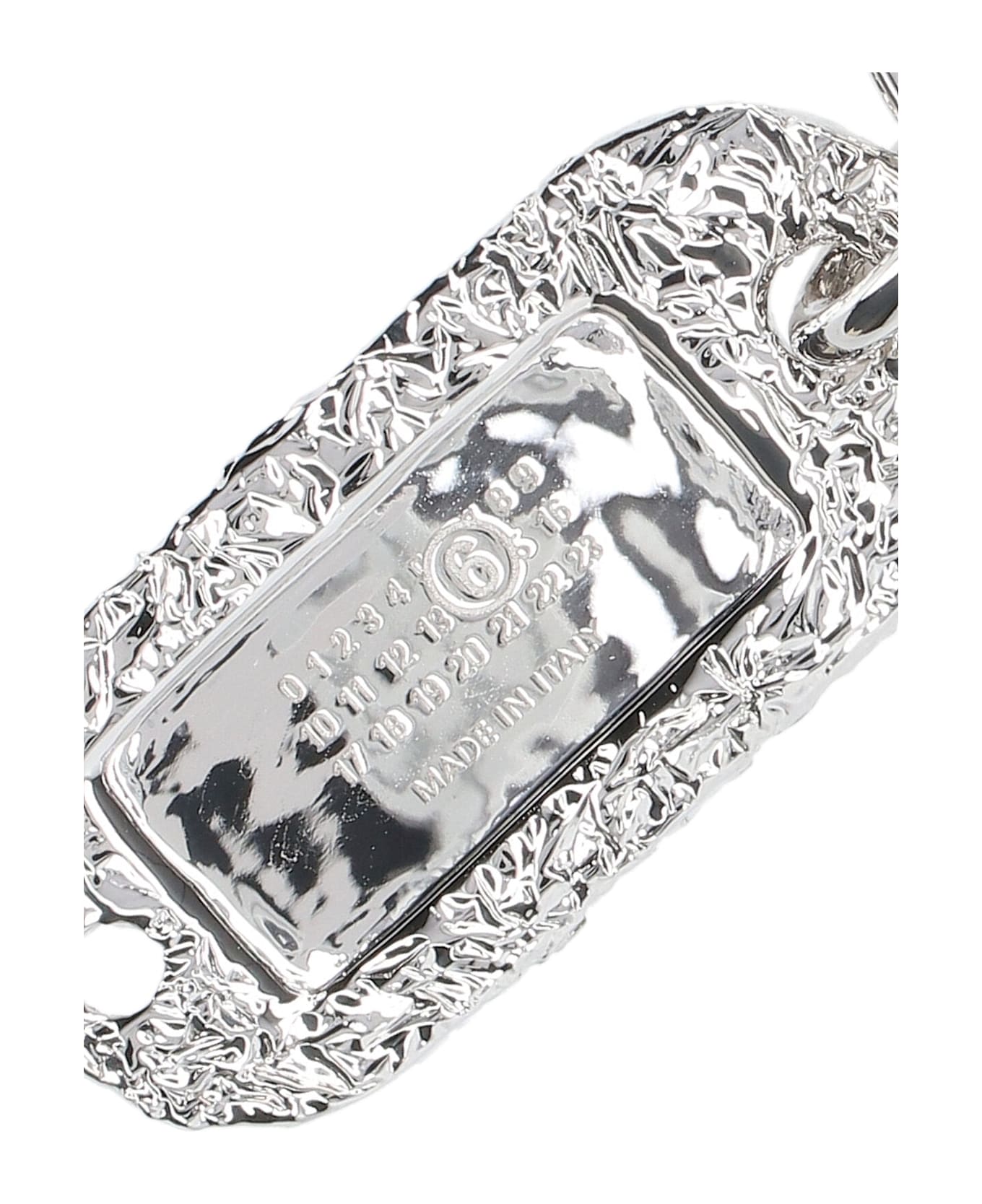 MM6 Maison Margiela "foil" Keyring - Silver