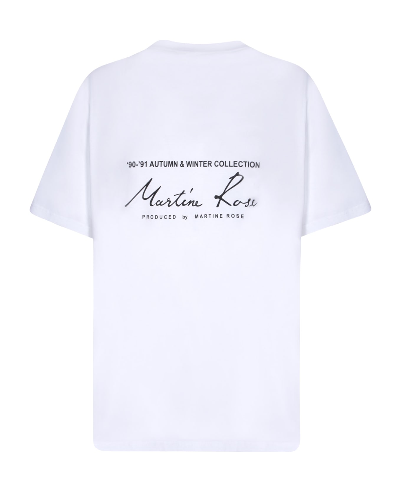 Martine Rose Logo White T-shirt - White