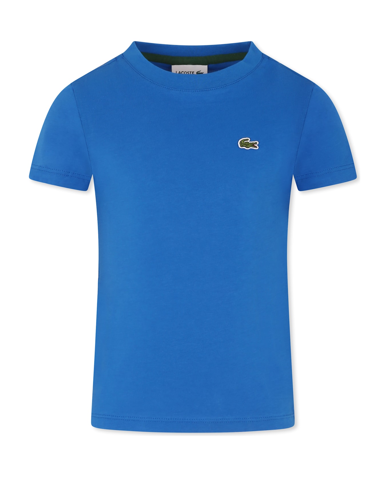 Lacoste Light Blue T-shirt For Kids With Crocodile - Light Blue