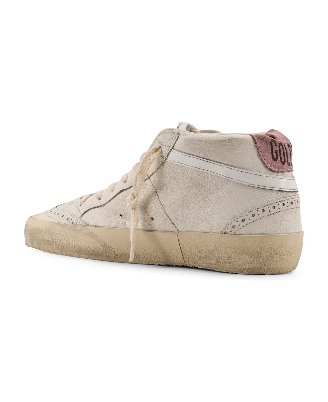 Golden Goose Leather Sneakers - Whiteblue pink