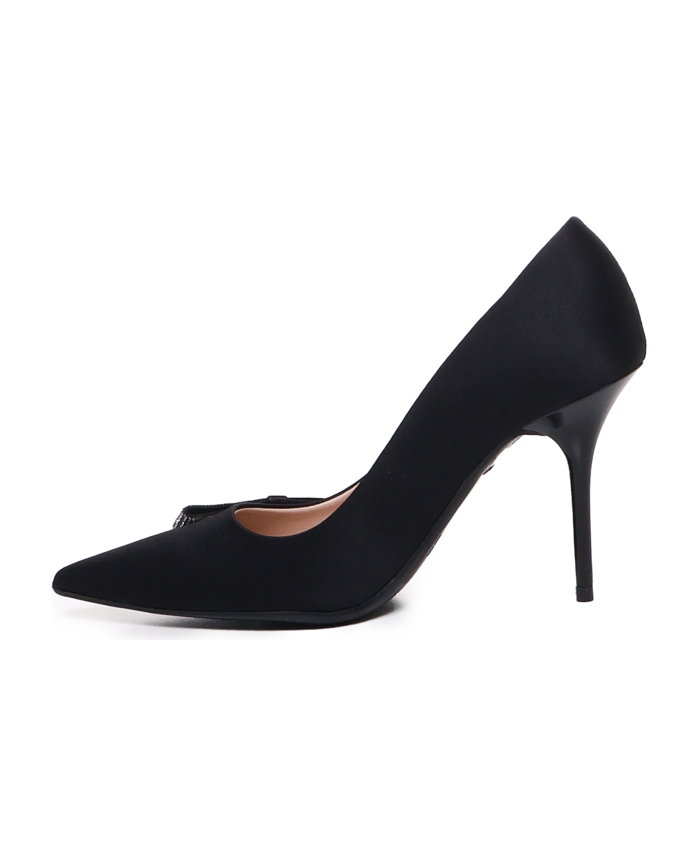 Love Moschino Pumps In Satin - Black