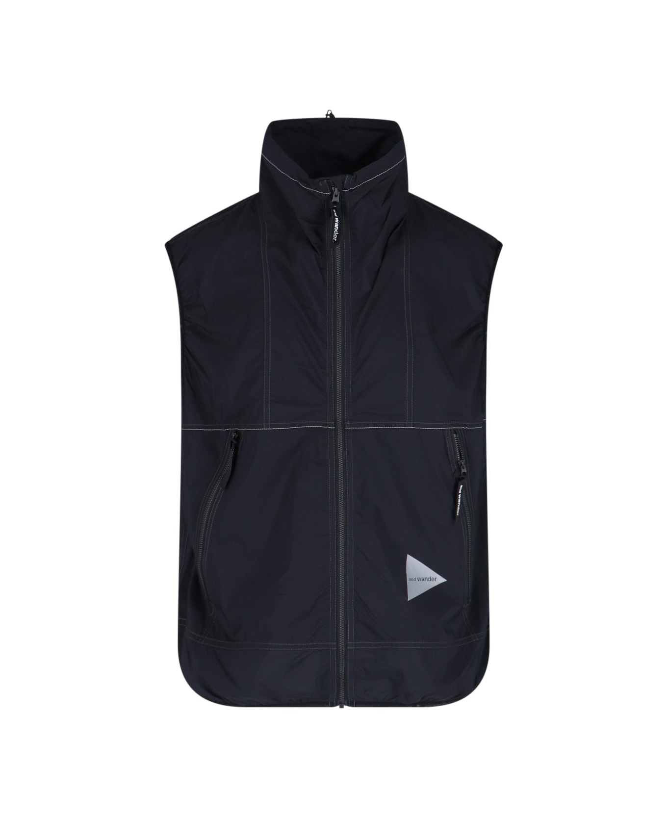 And Wander 
pertex Wind
 Vest - Black  