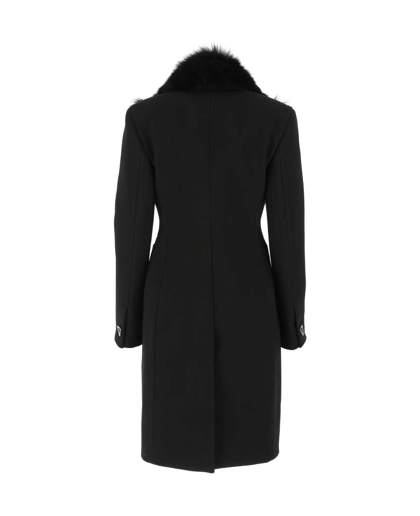 コート BOTTEGA VENETA Black Stretch Acrylic Blend Coat Bottega Veneta Black Stretch Acrylic Blend Coat | italist