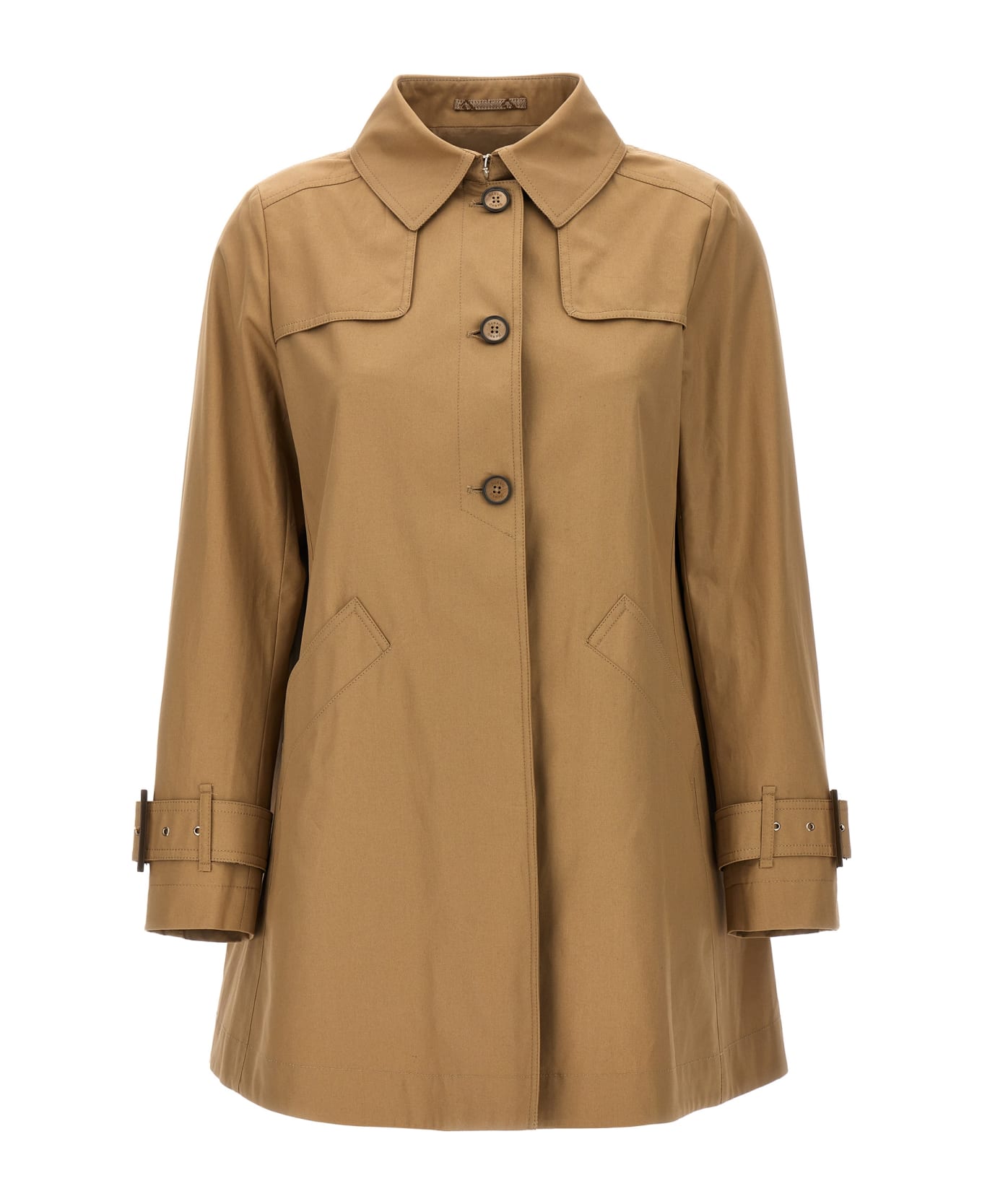 Herno Single-breasted Trench Coat - Beige