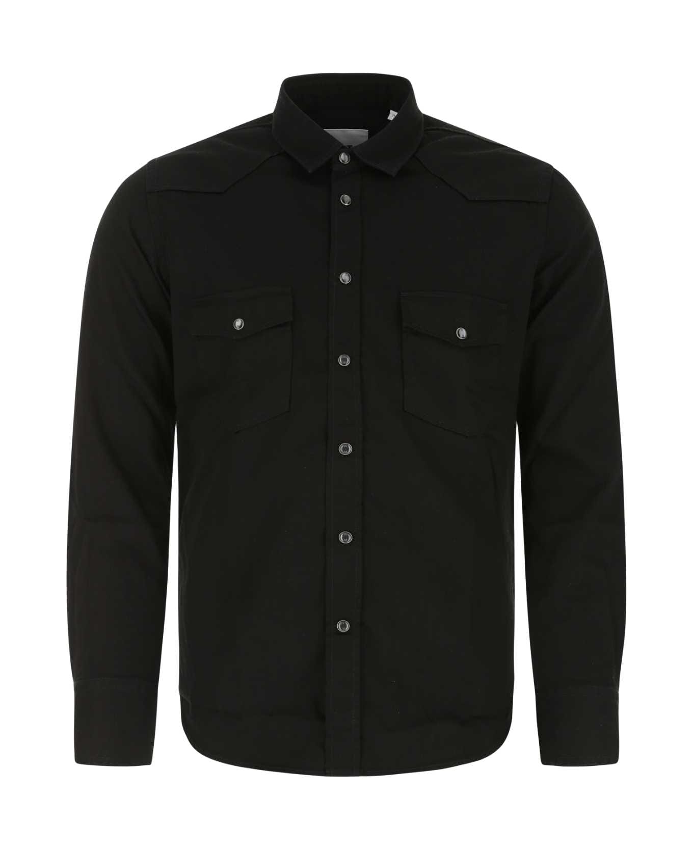 PT Torino Black Denim Shirt - 990