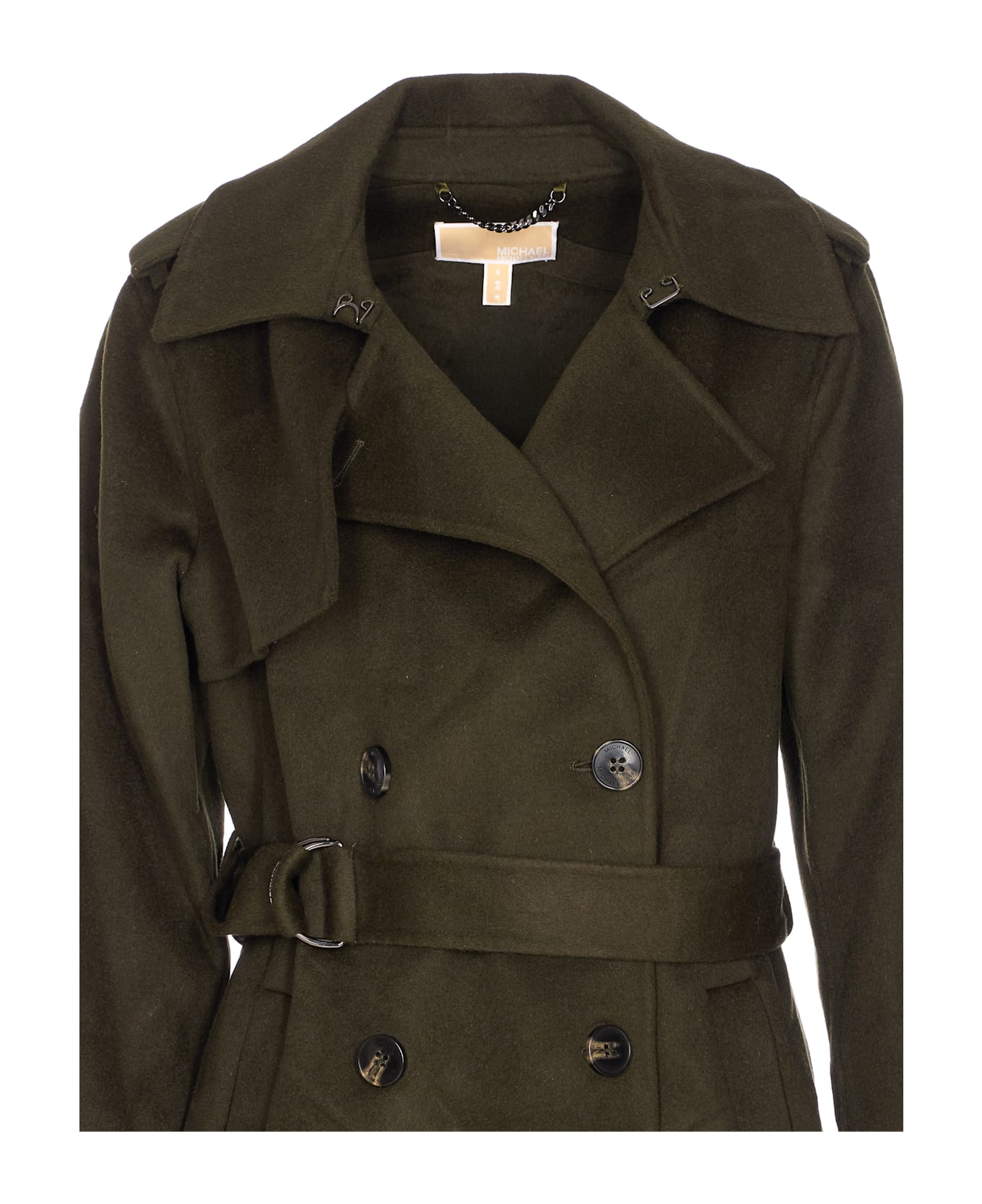 Michael Kors Double Breasted Coat - BROWN