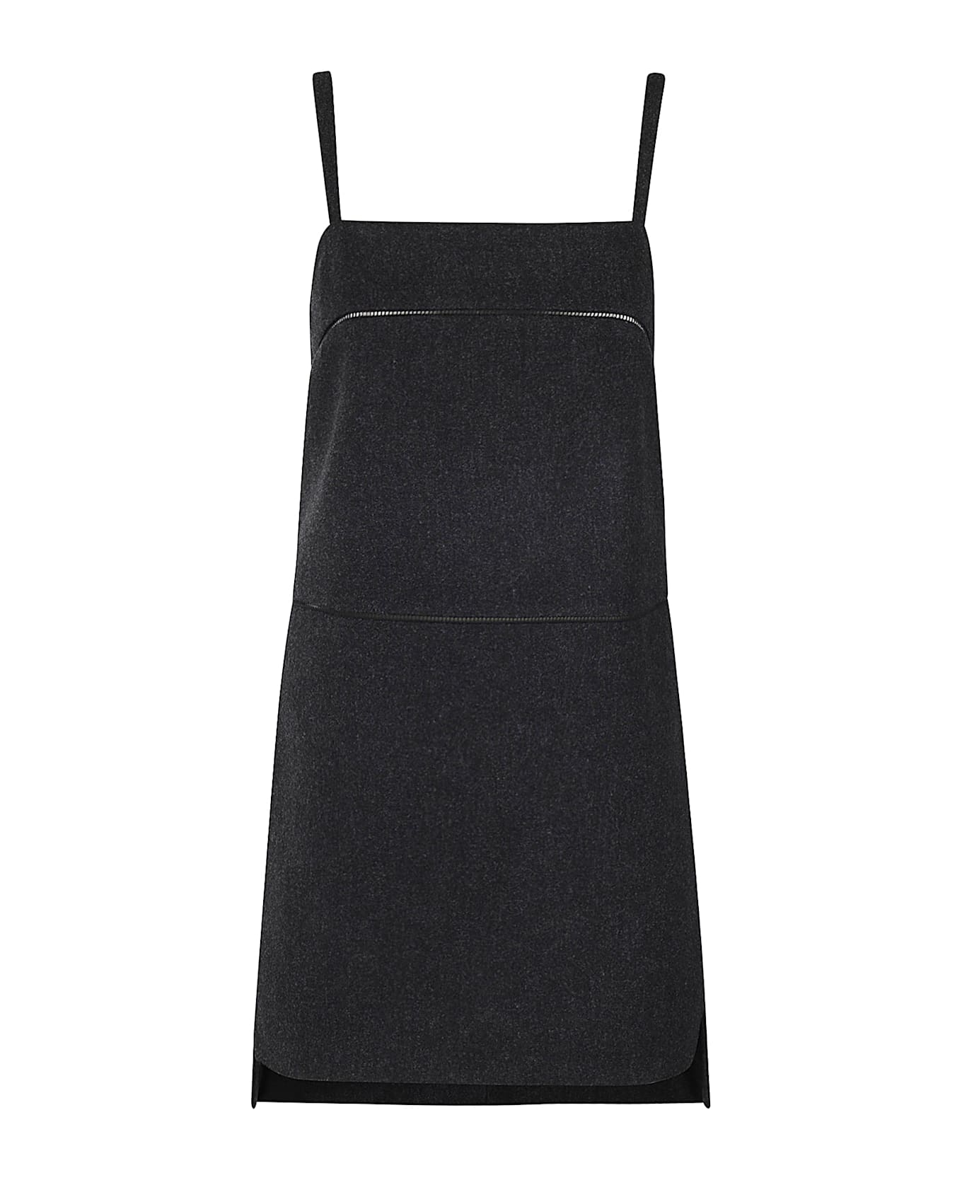 Max Mara Embellished Sleeveless Dress - Dark Grey