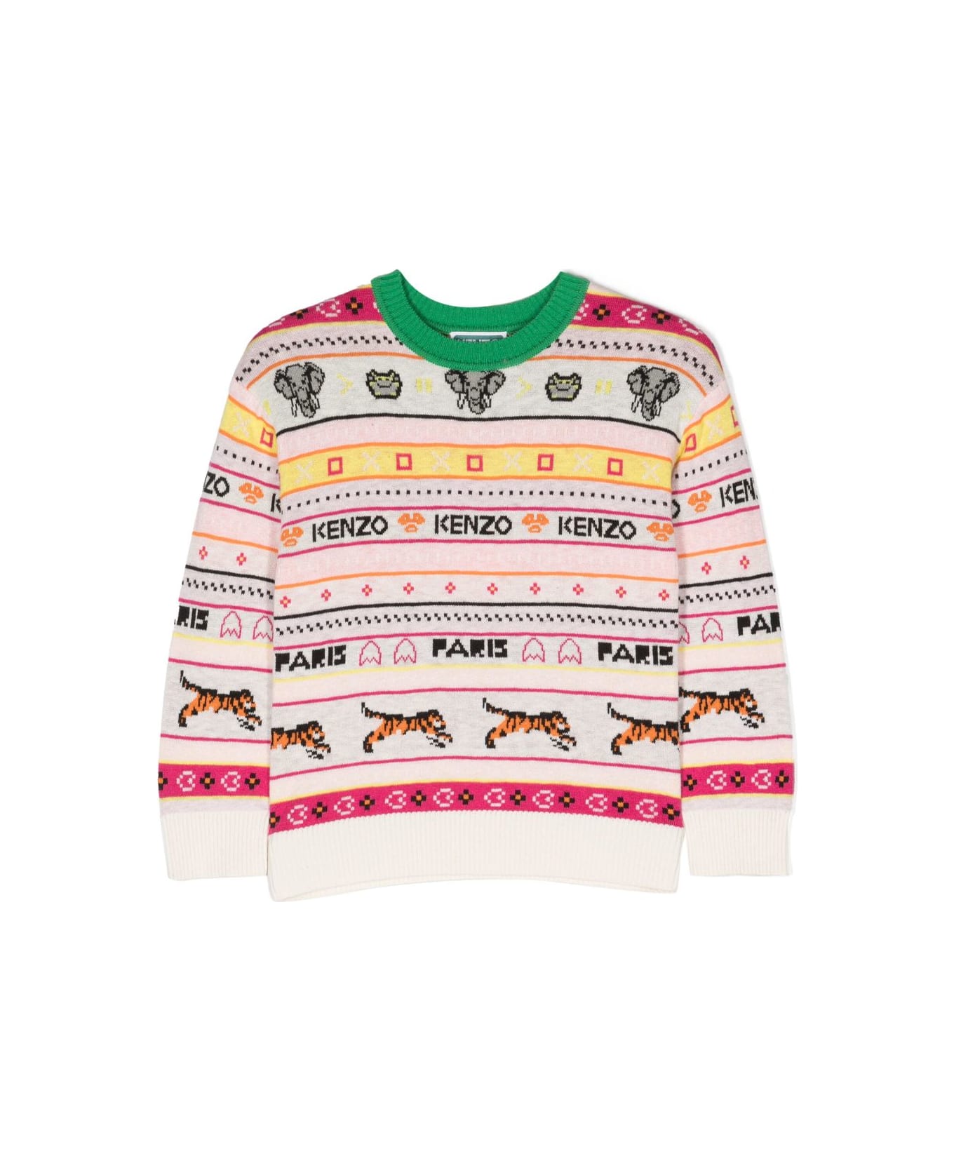 Kenzo Kids Jungle Game Pullover - Ivory