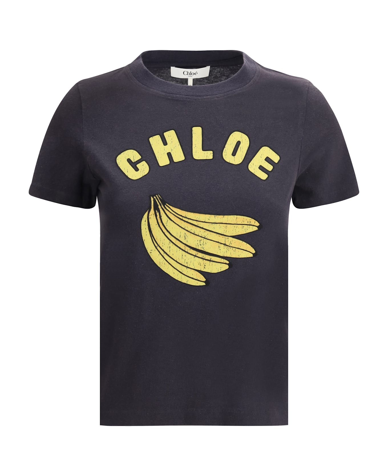 Chloé Banana Print T-shirt - Twilight Blue
