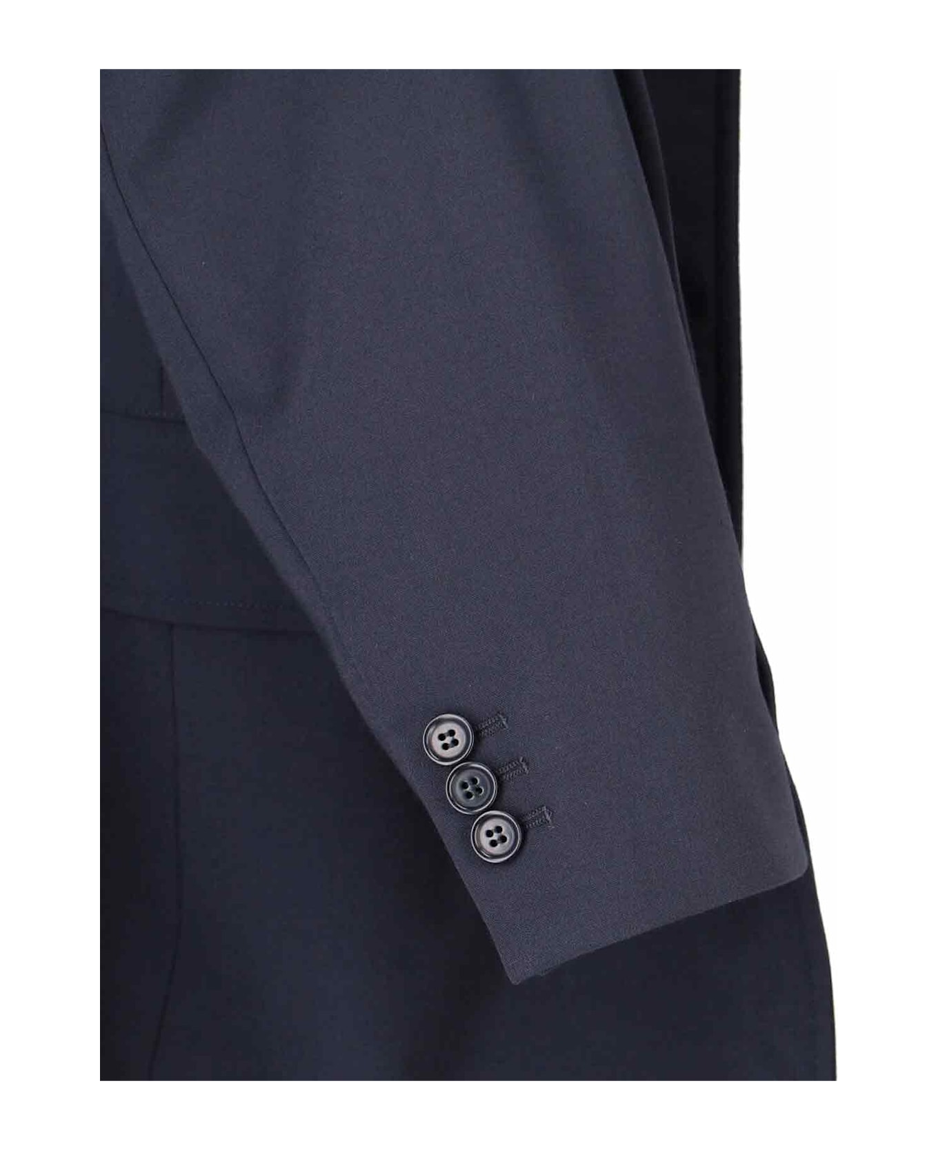Aspesi Wool Blend Blazer - Blue