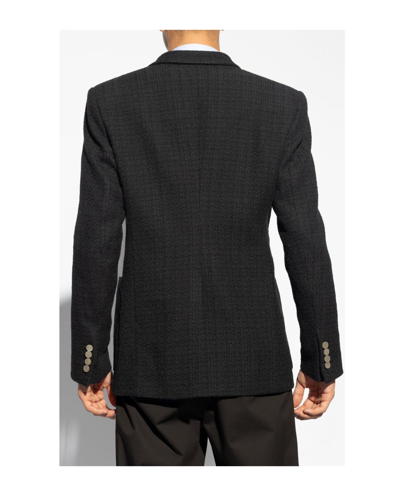 Emporio Armani Tweed Blazer - Nero