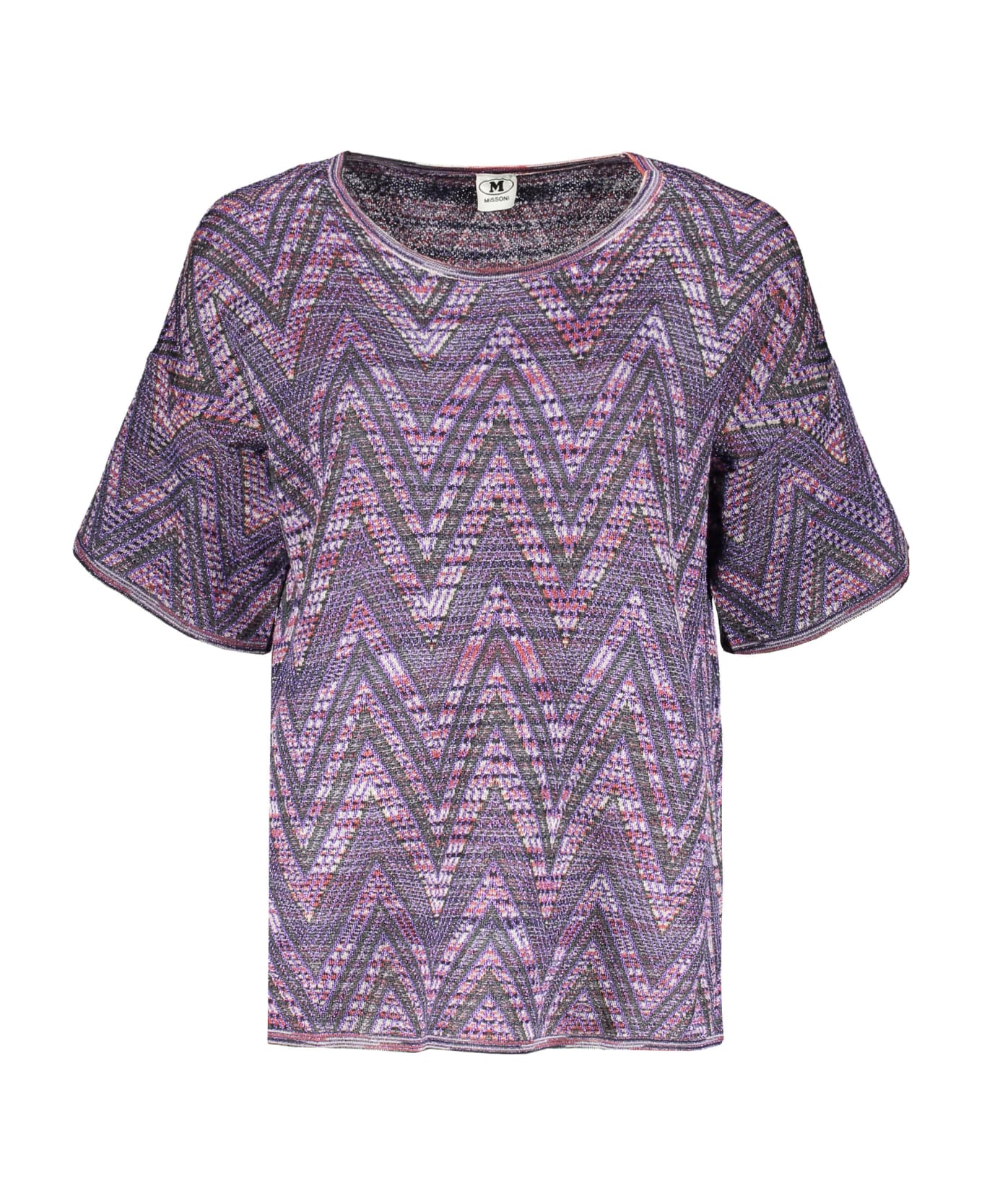 M Missoni Short Sleeve T-shirt - purple