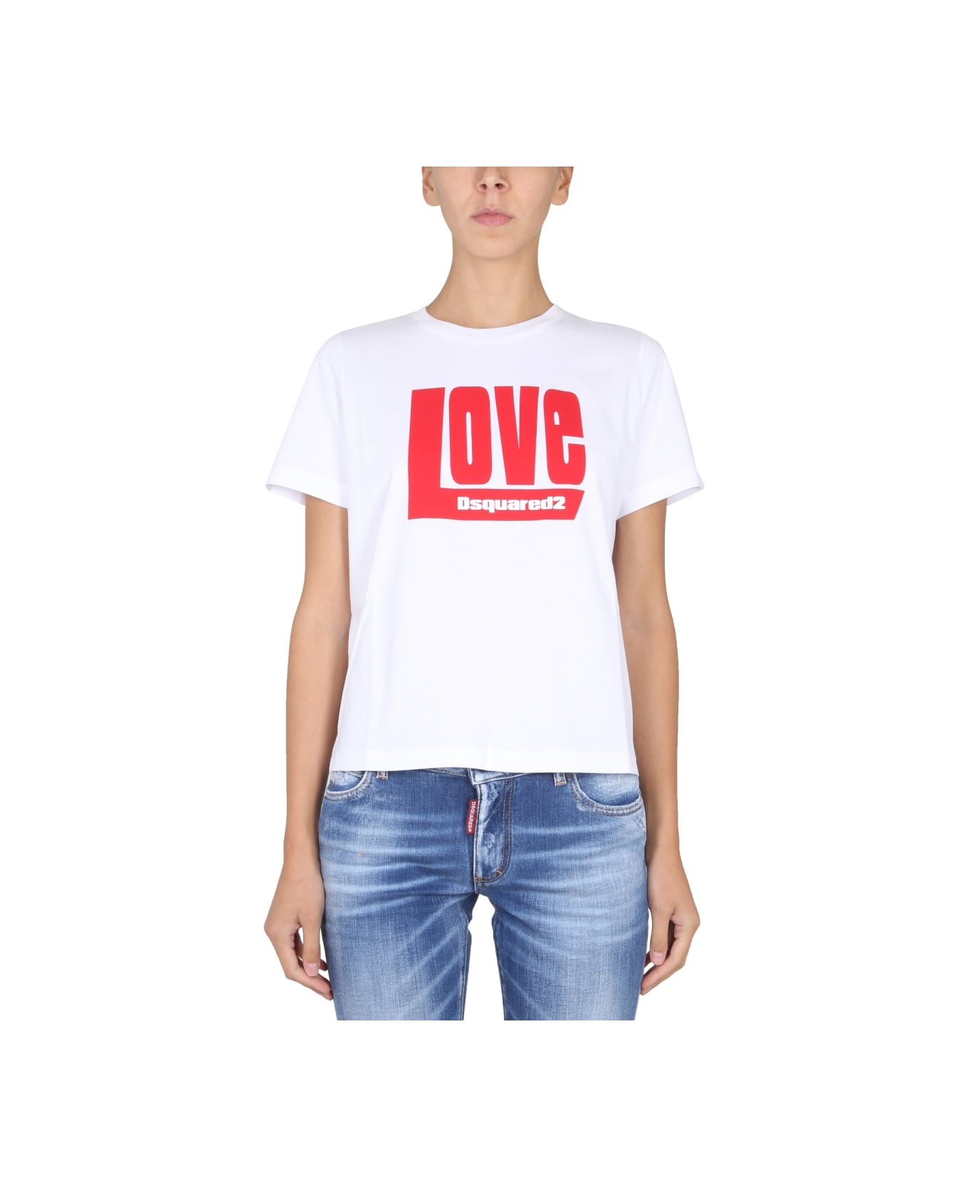 Dsquared2 "d2 Love Toy" T-shirt - WHITE Tシャツ