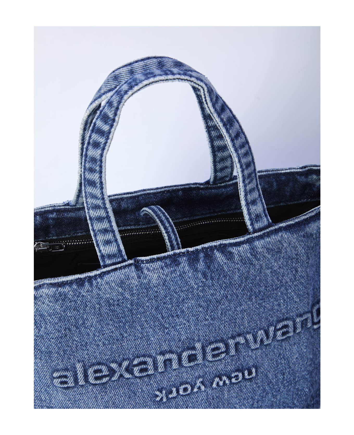 Alexander Wang Small Punch Tote Bag - DENIM
