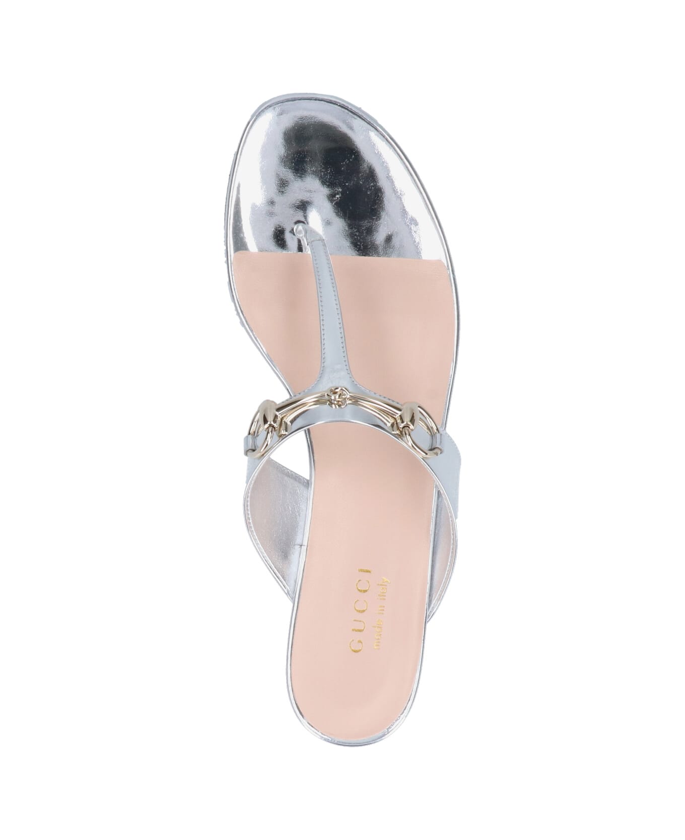Gucci Sandals With Clamp - Silver