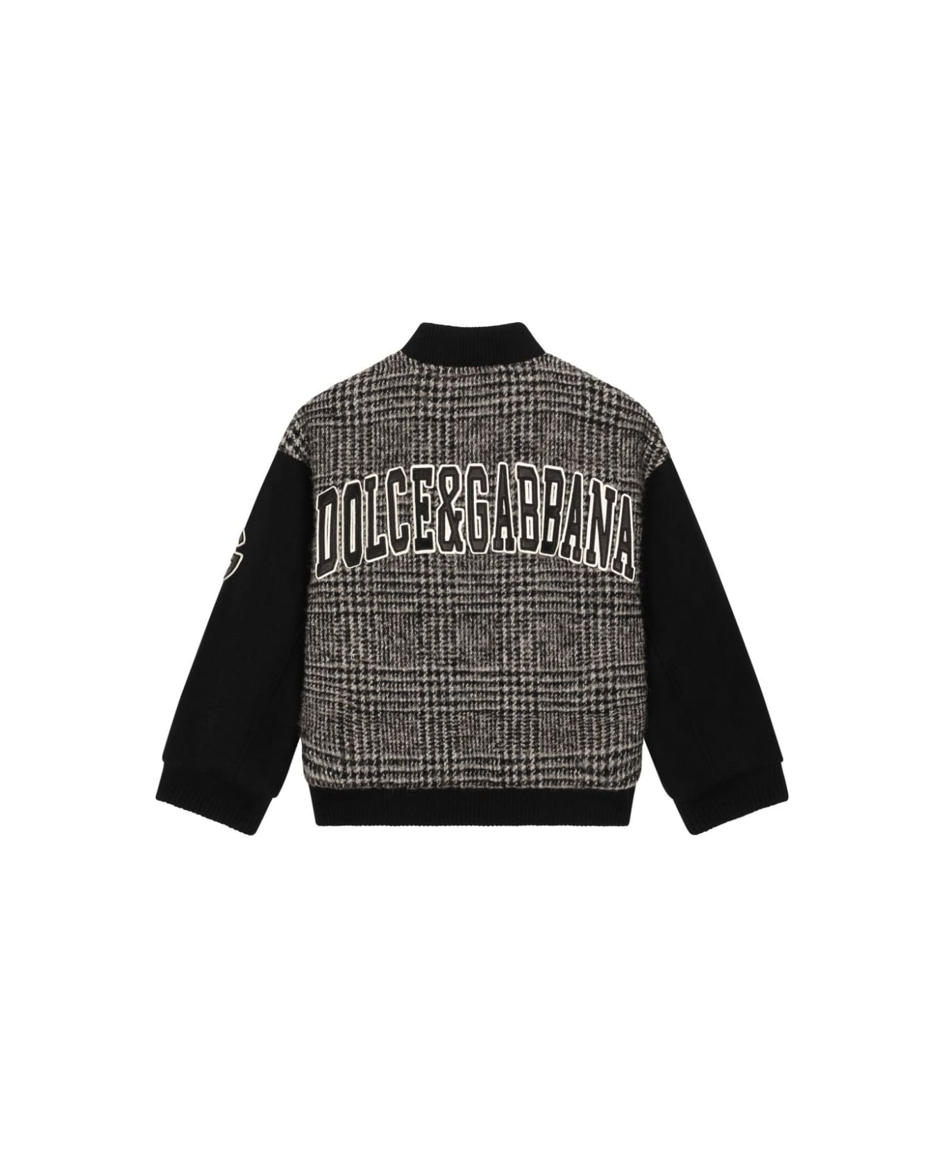 Dolce & Gabbana Bomber Con Applicazione - Black