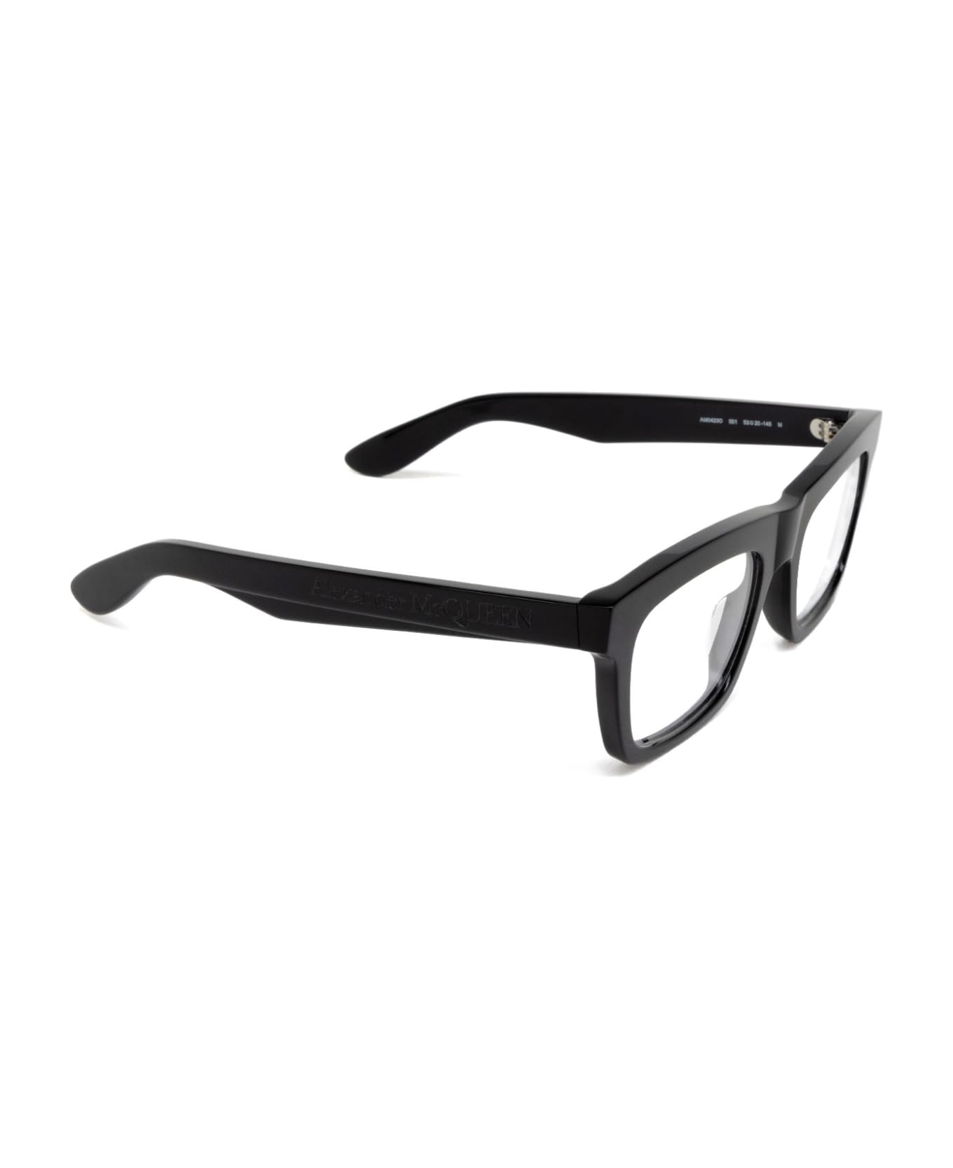 Alexander McQueen Eyewear Am0423o Black Glasses - Black アイウェア
