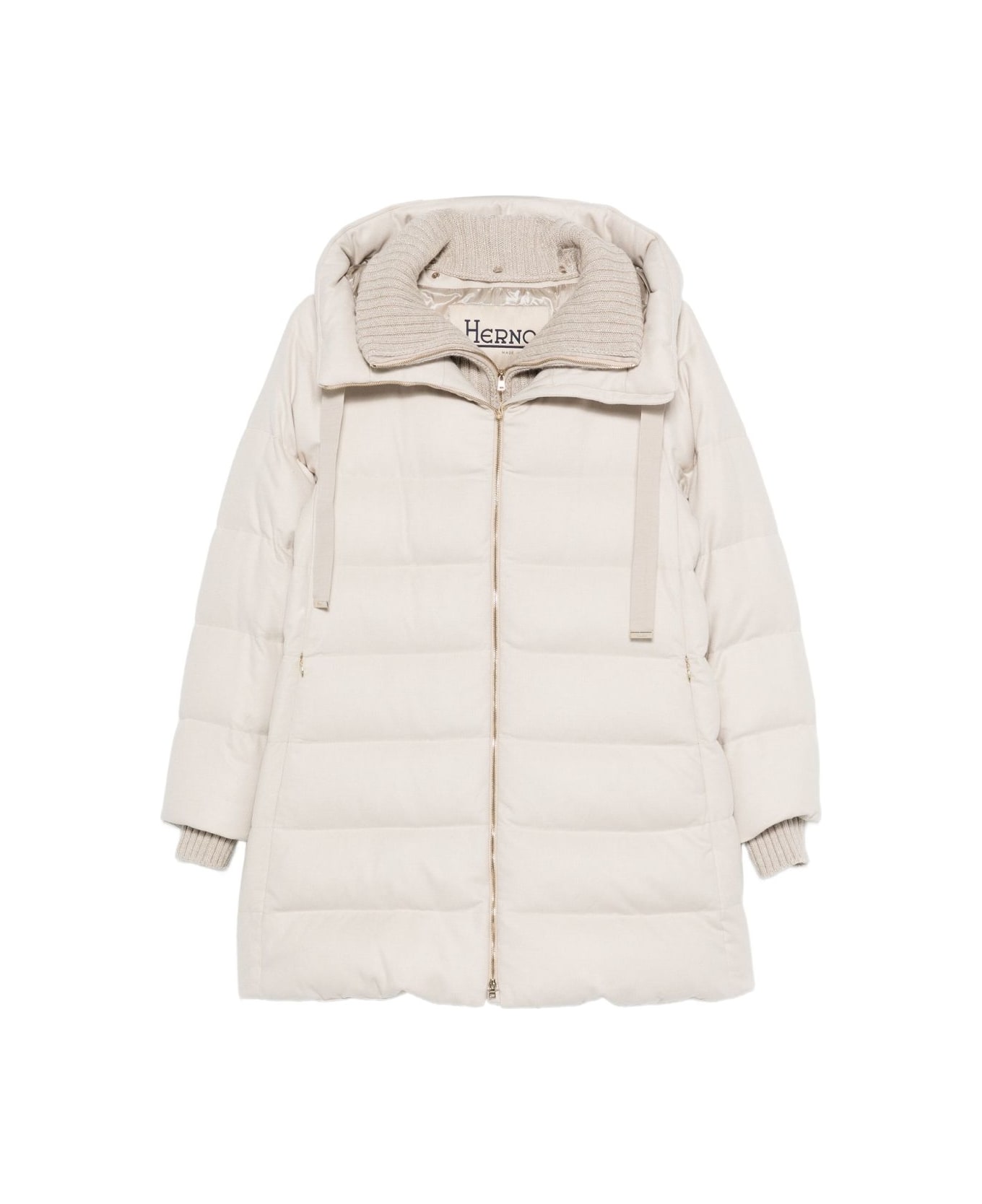 Herno Midi Down Jacket - Powder