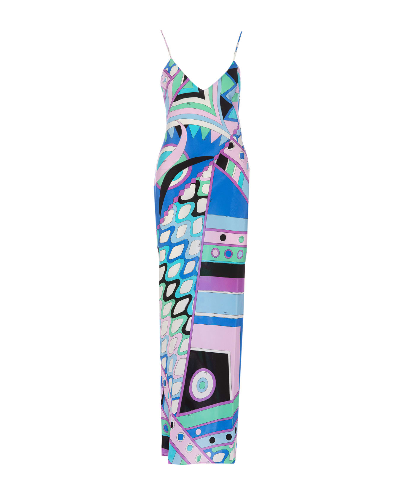 Pucci Vivara Print Long Silk Dress - MultiColour ワンピース＆ドレス