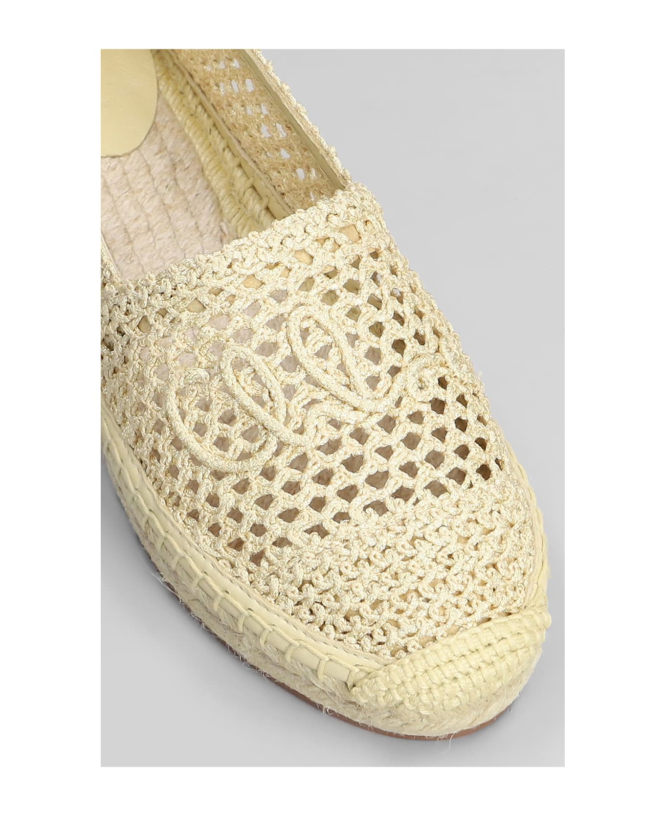 Chloé Isla Espadrilles In Beige Raffia - beige