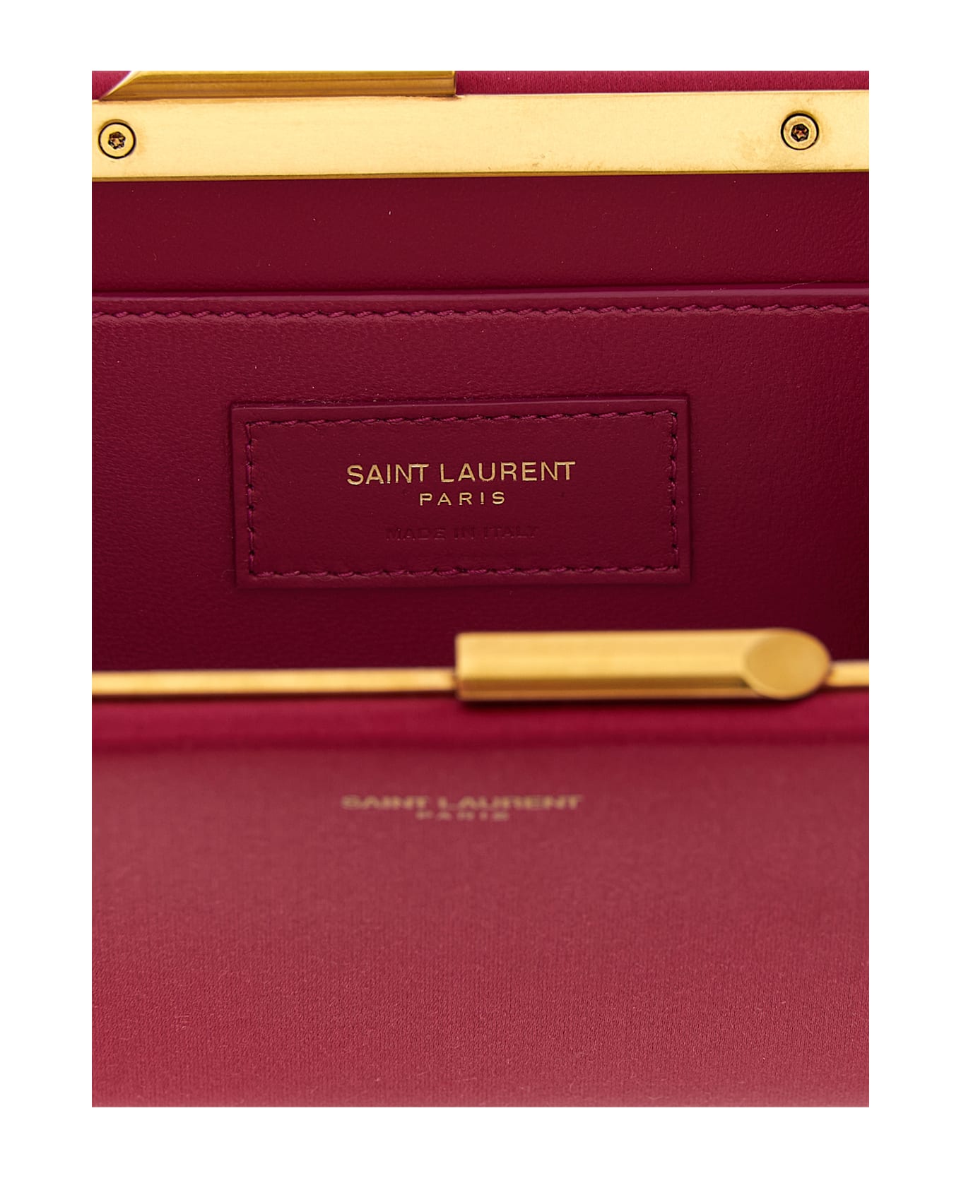 Saint Laurent 
midnight Piccola
 Clutch - Fuchsia