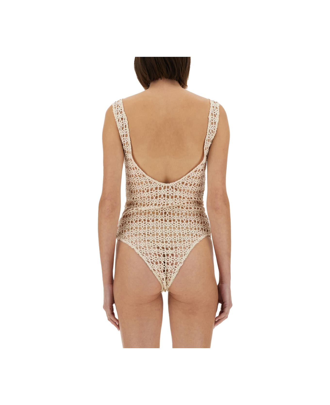 Alysi Macramé Bodysuit - IVORY
