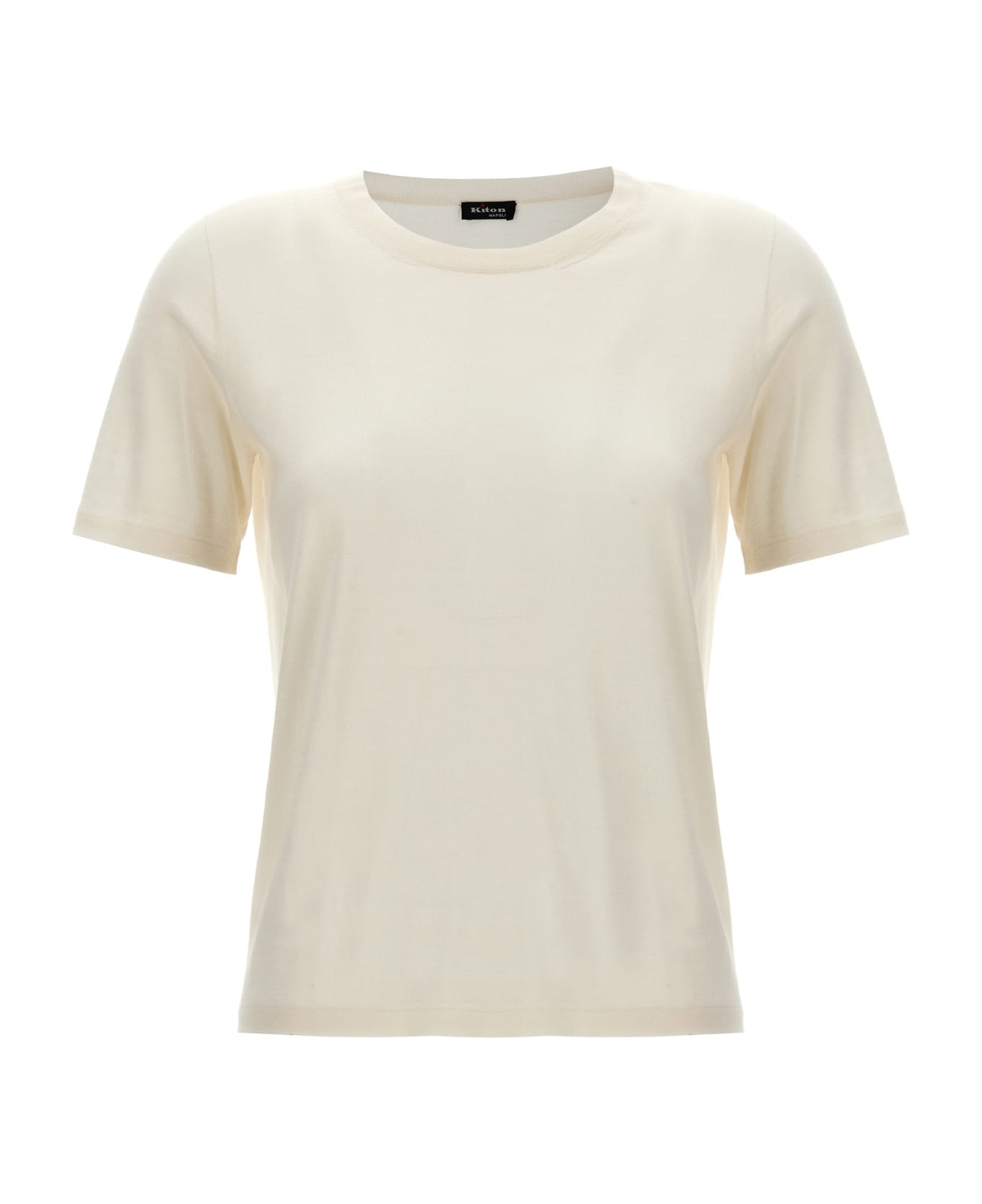 Kiton Silk Cashmere T-shirt - White Tシャツ