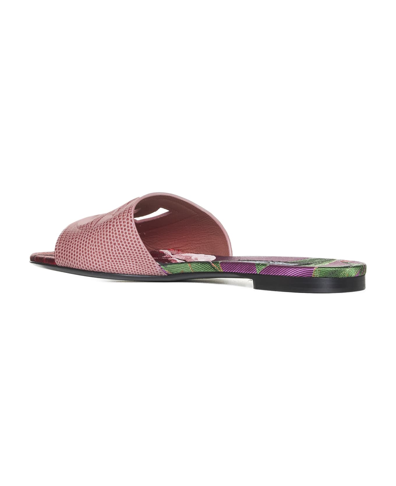 Dolce & Gabbana Slippers - Rosa ant multicolor