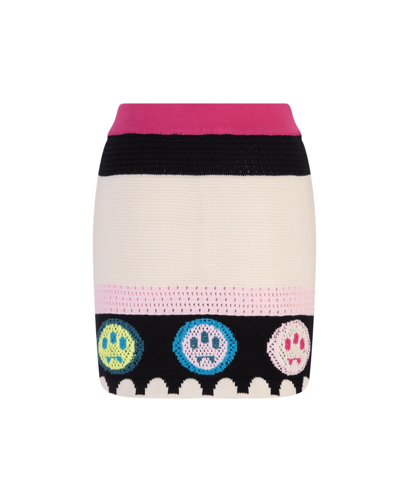 Barrow Multicoloured Short Skirt With Logos - Only Variant スカート