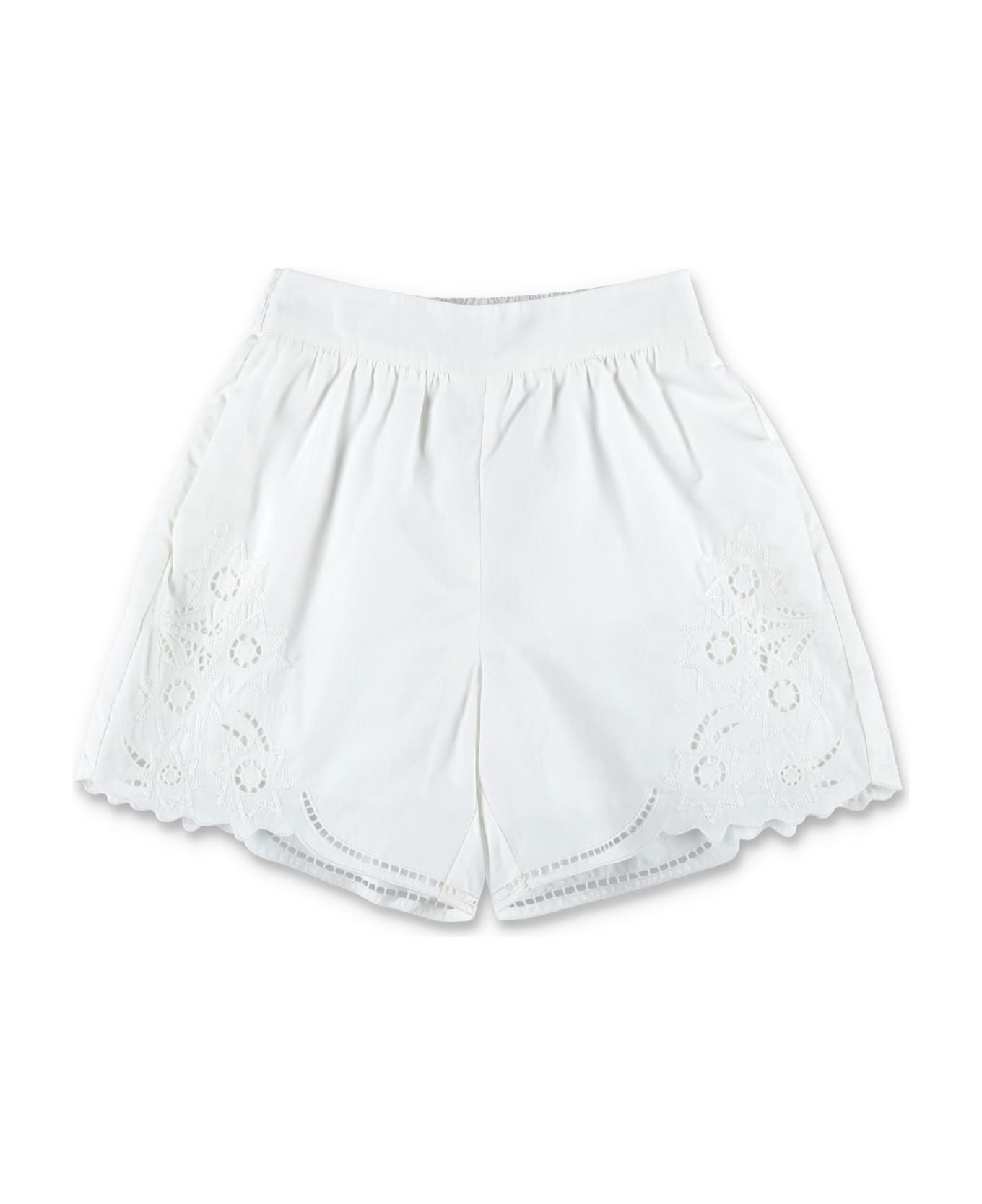 Chloé Broderie Anglaise Shorts - WHITE ボトムス
