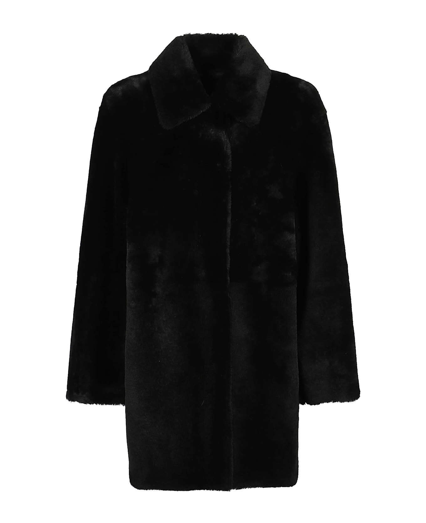 Desa 1972 Shearling Coat - Black