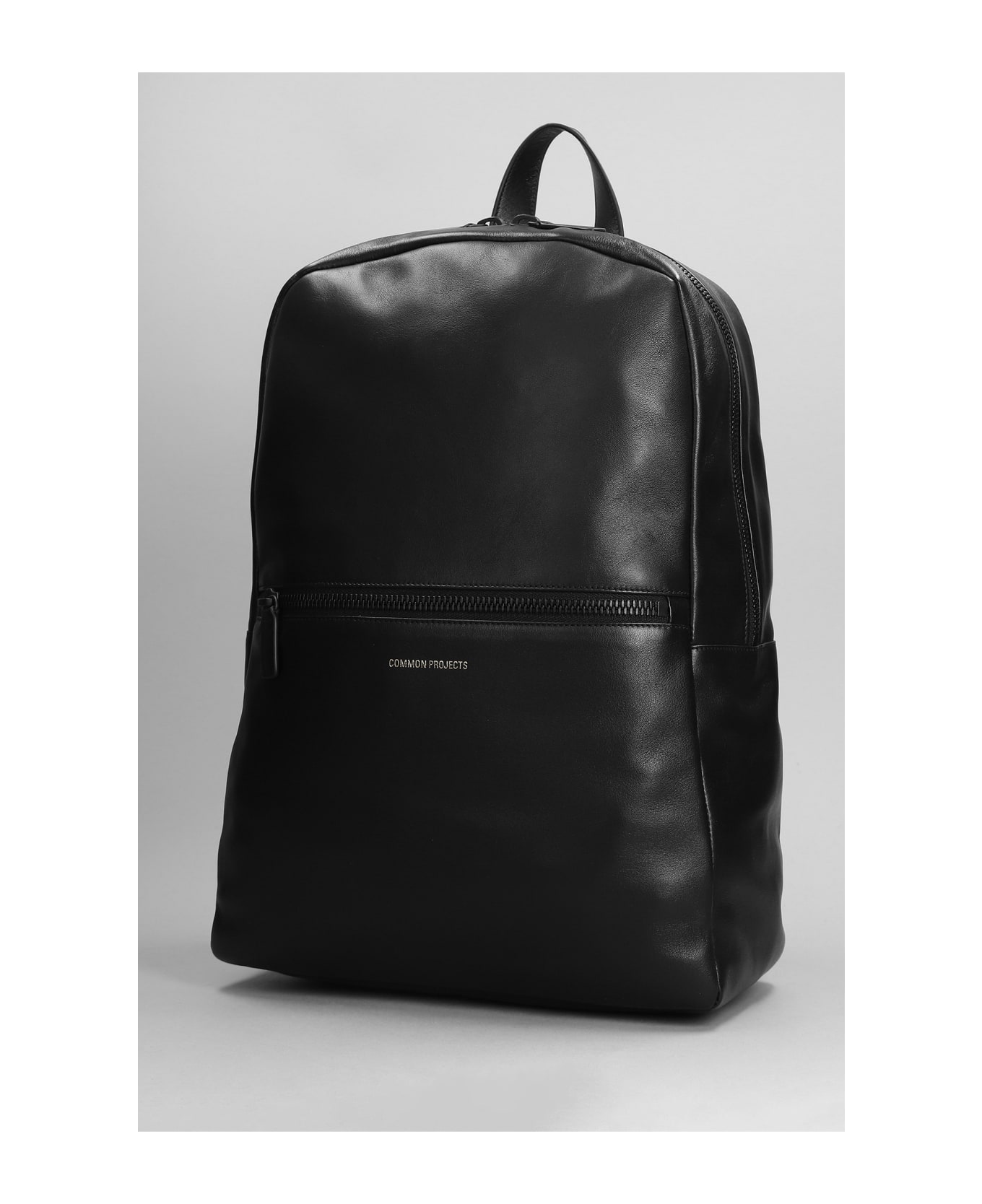 Common Projects Backpack In Black Leather - black