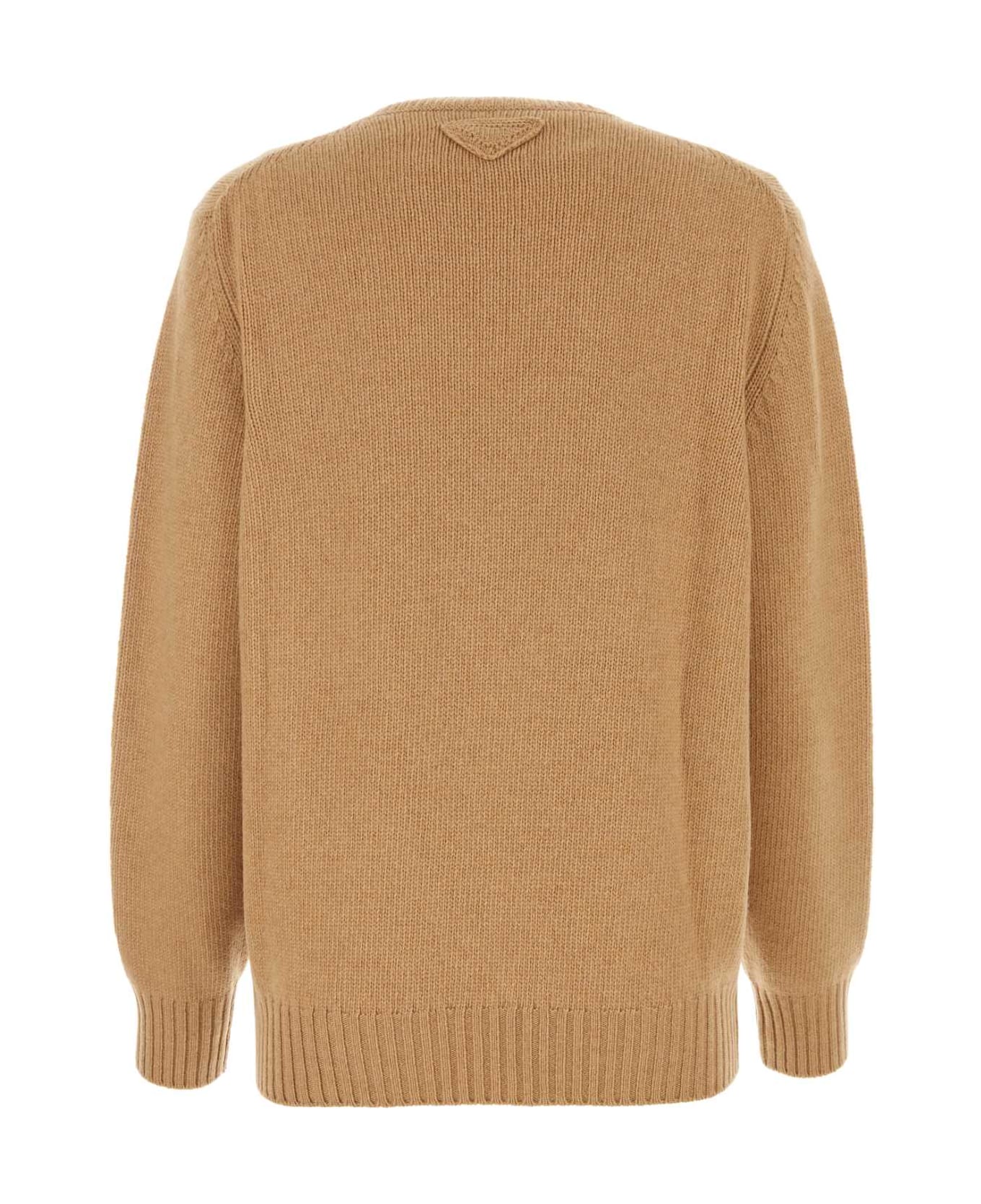 Prada Camel Wool Blend Sweater - CAMMELLO