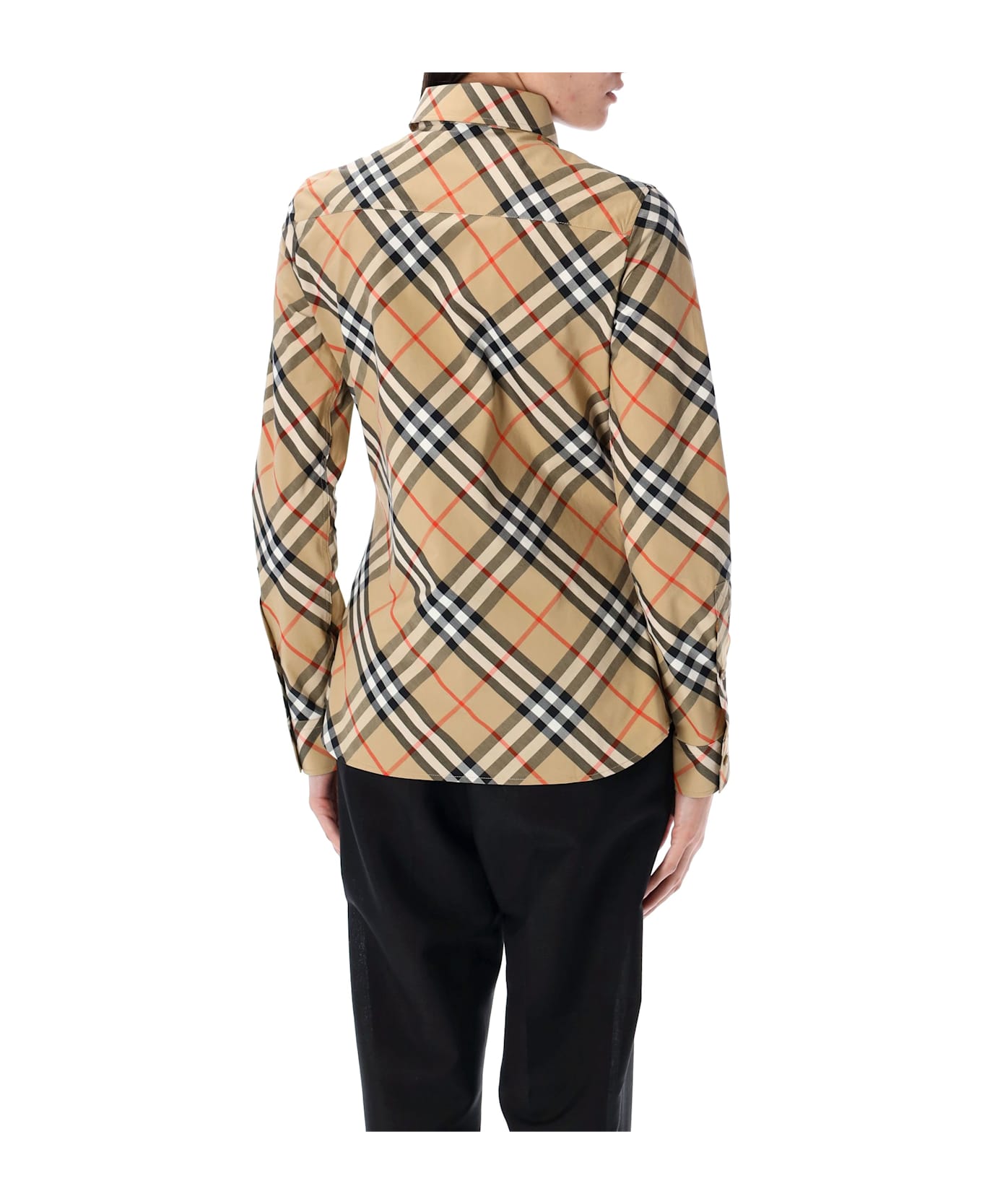Burberry London Slim Fit Check Cotton Shirt - SAND IP CHECK