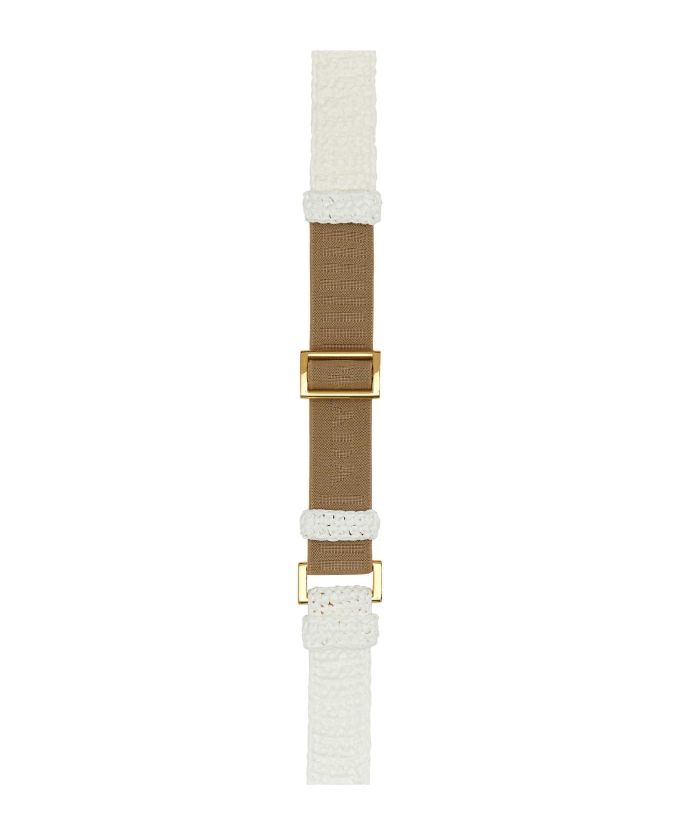Prada White Raffia Belt - BIANCO ベルト