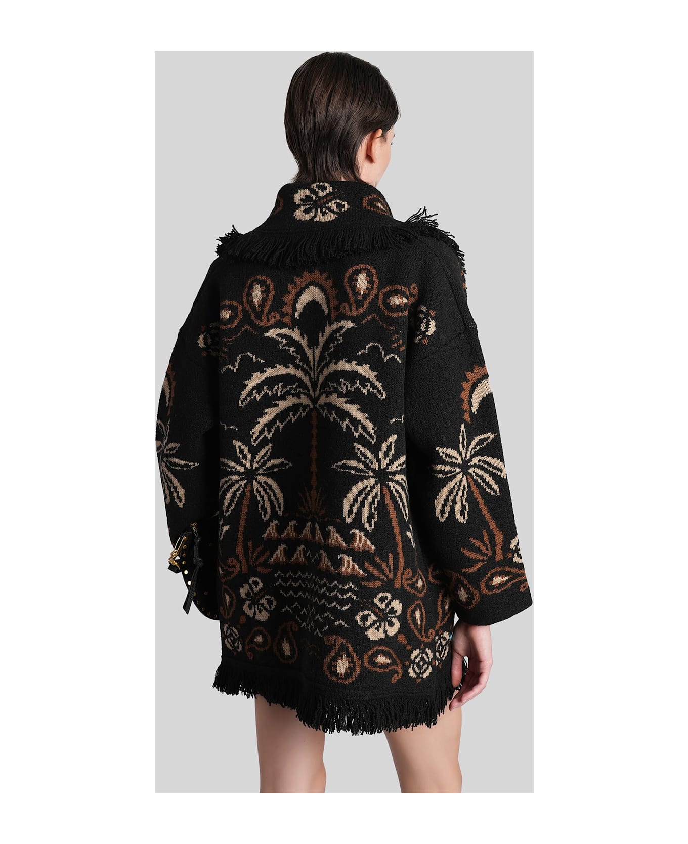 Alanui Cardigan In Multicolor Wool - multicolor