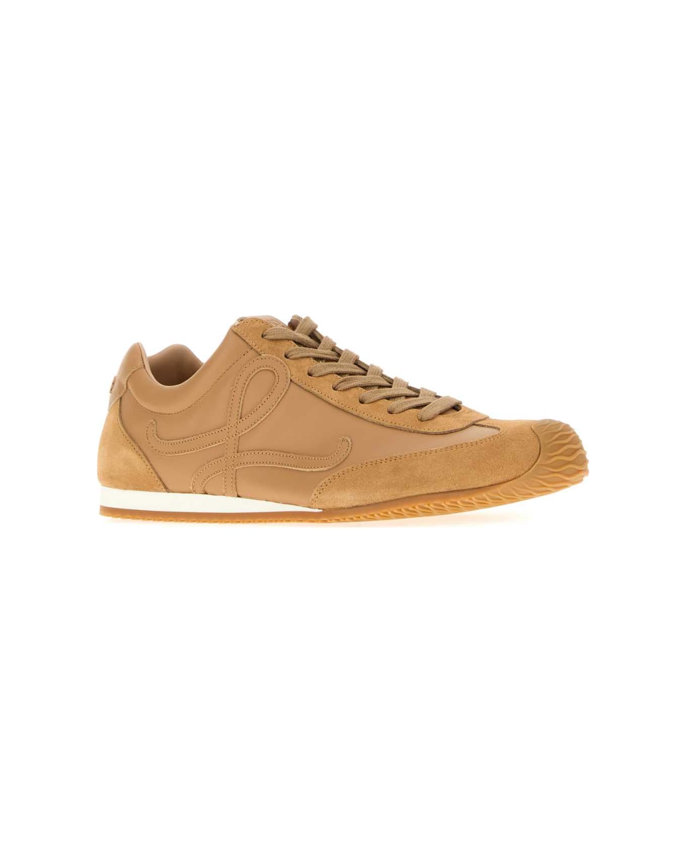 Loewe Camel Leather Ballet Runner 2.0 Sneakers - CINNAMON