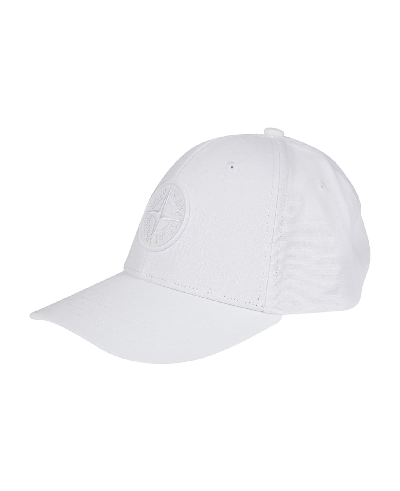Stone Island Baseball Cap - White