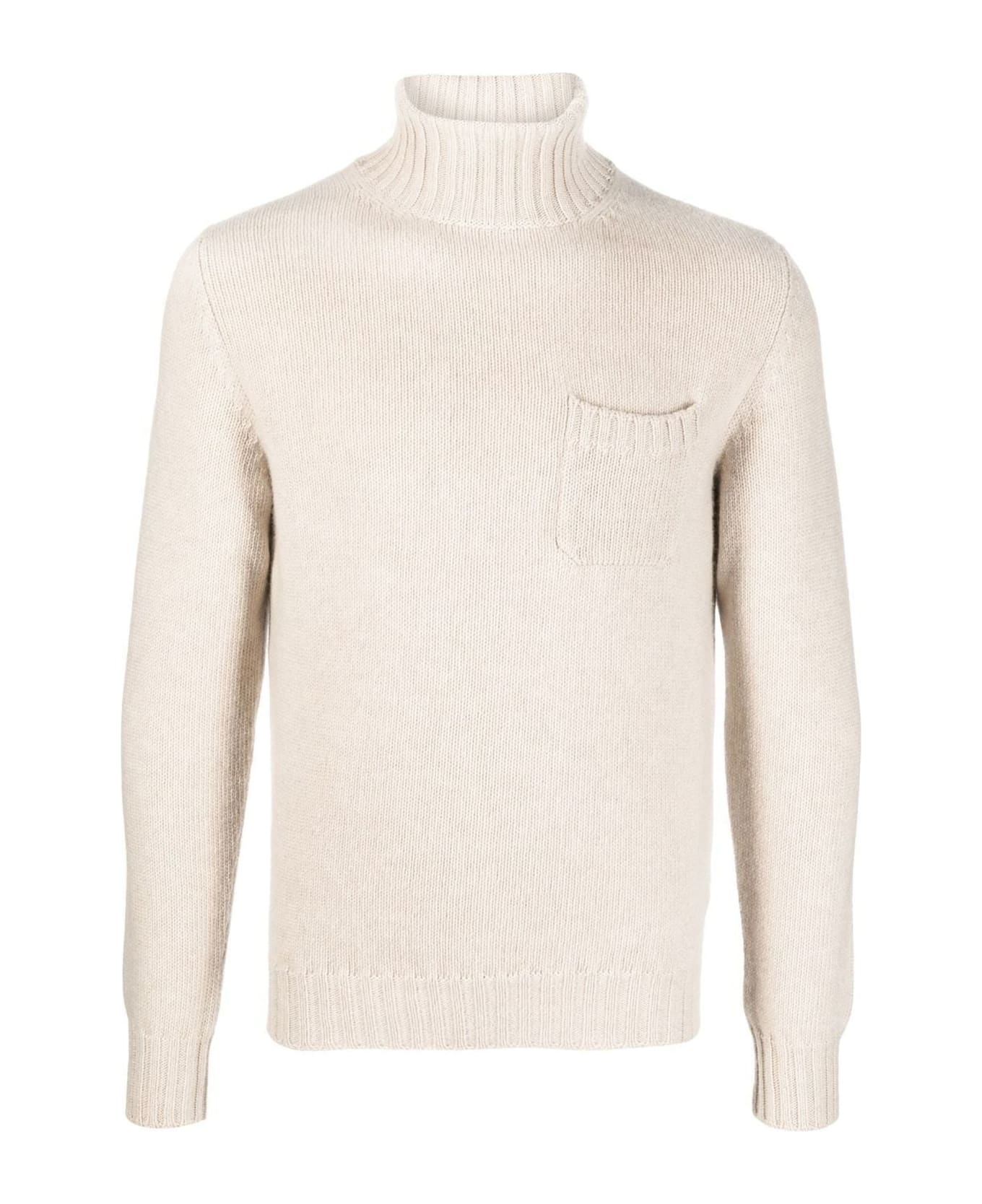 Fedeli Beige Wool-cashmere Blend Jumper Sweater - BURRO