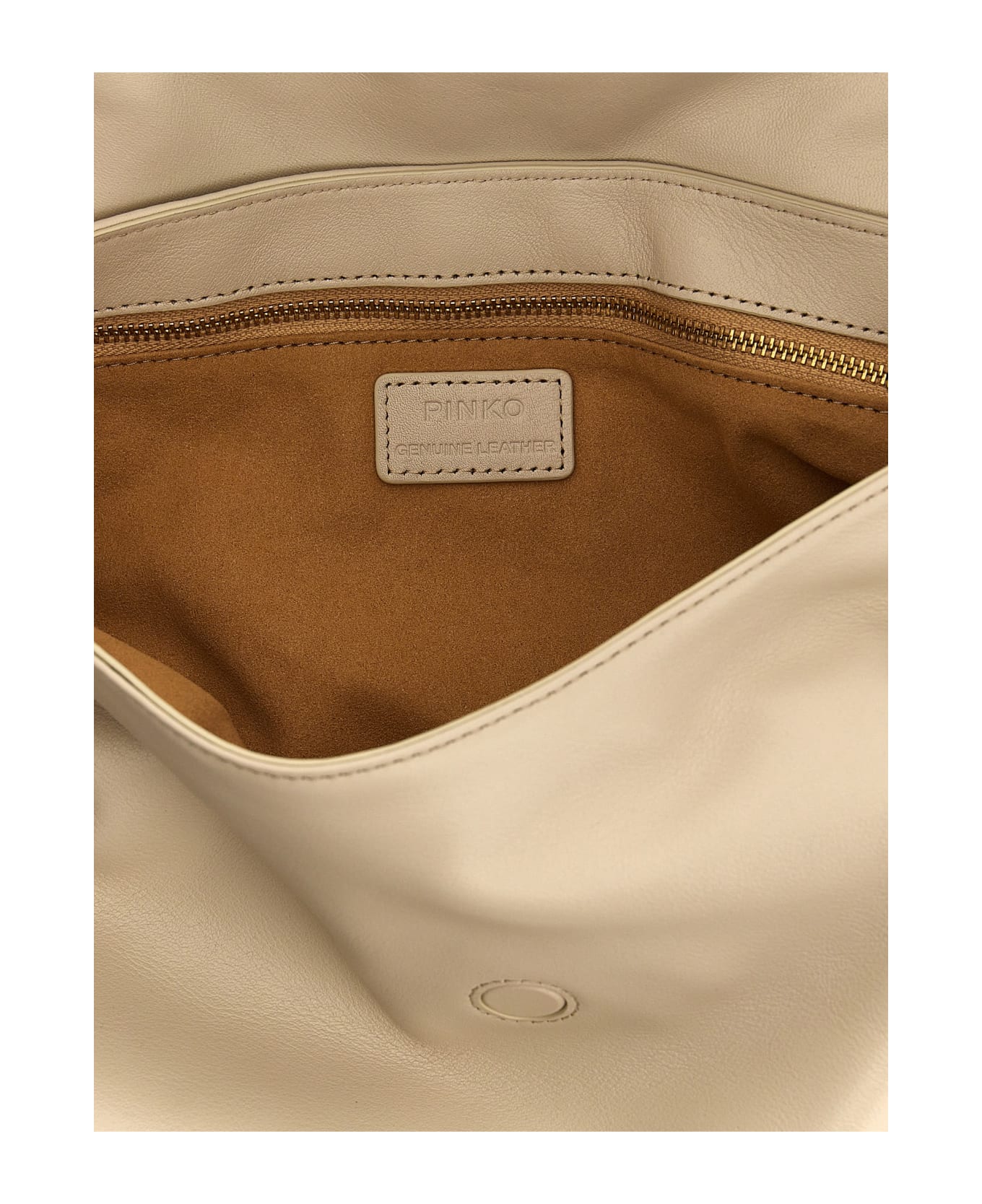 Pinko 'classic Jolene' Shoulder Bag - Bianco seta-chocolate gold ショルダーバッグ
