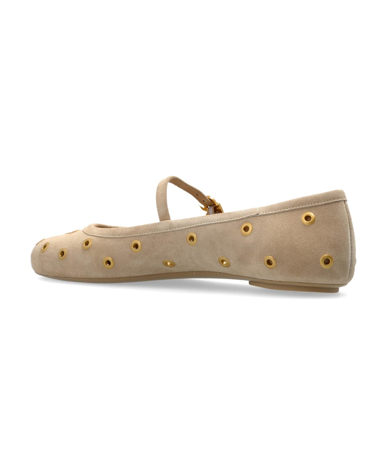 Gianvito Rossi Suede Ballet Flats - SAND SAND
